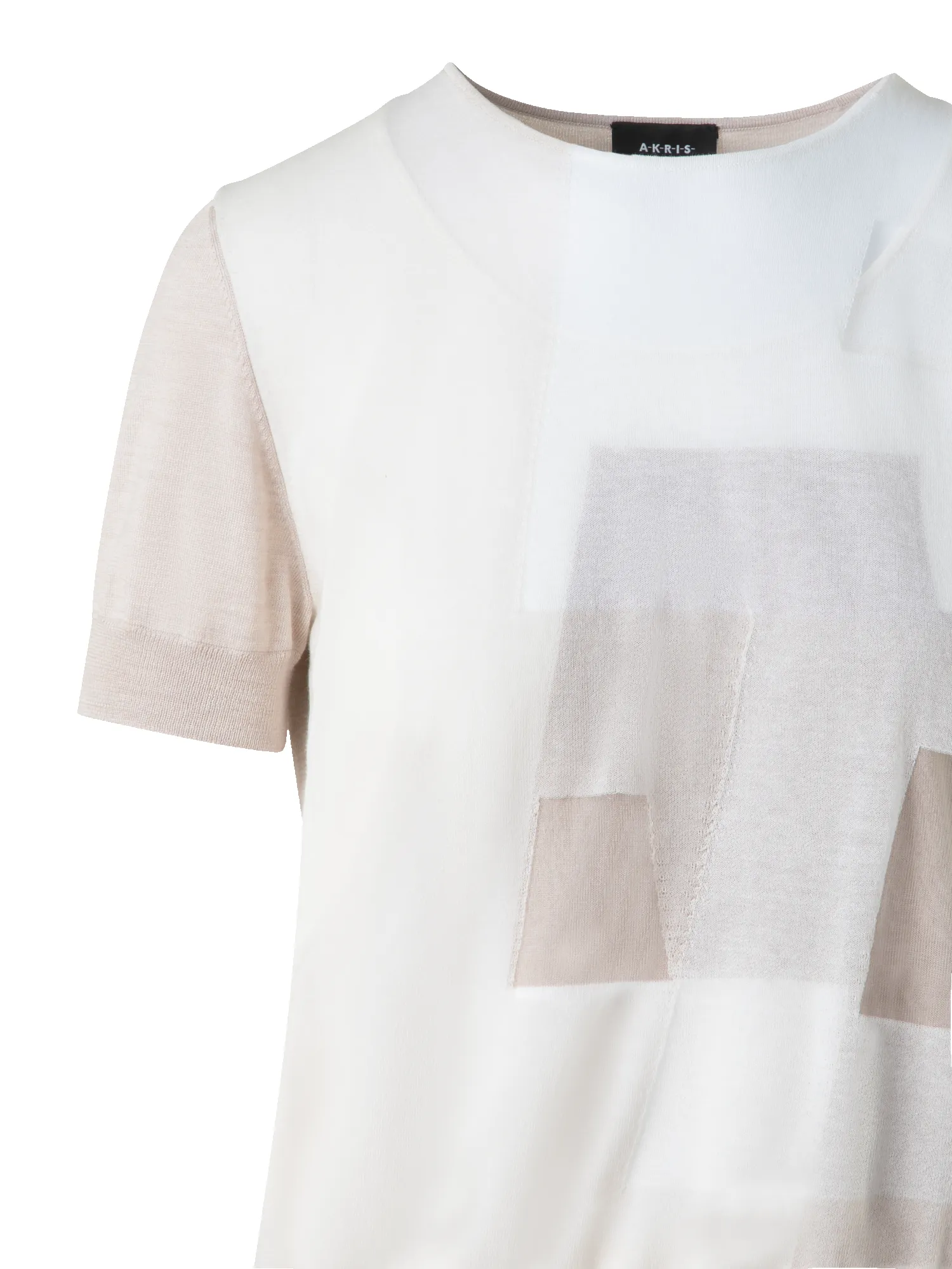 Double Layer Intarsia Knit Sweater sold by Akris product image thumbnail 4