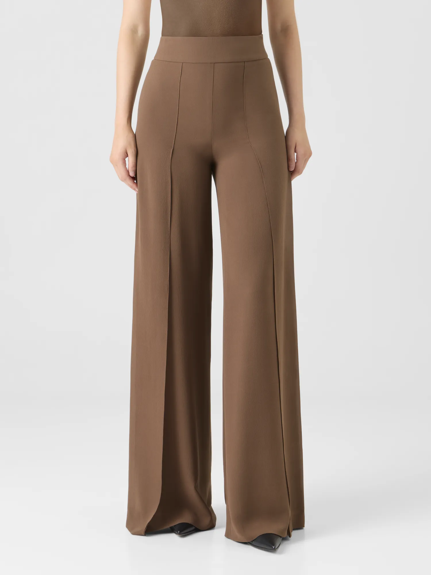 Wide Silk Pants with Slits sold by Akris product image thumbnail 4