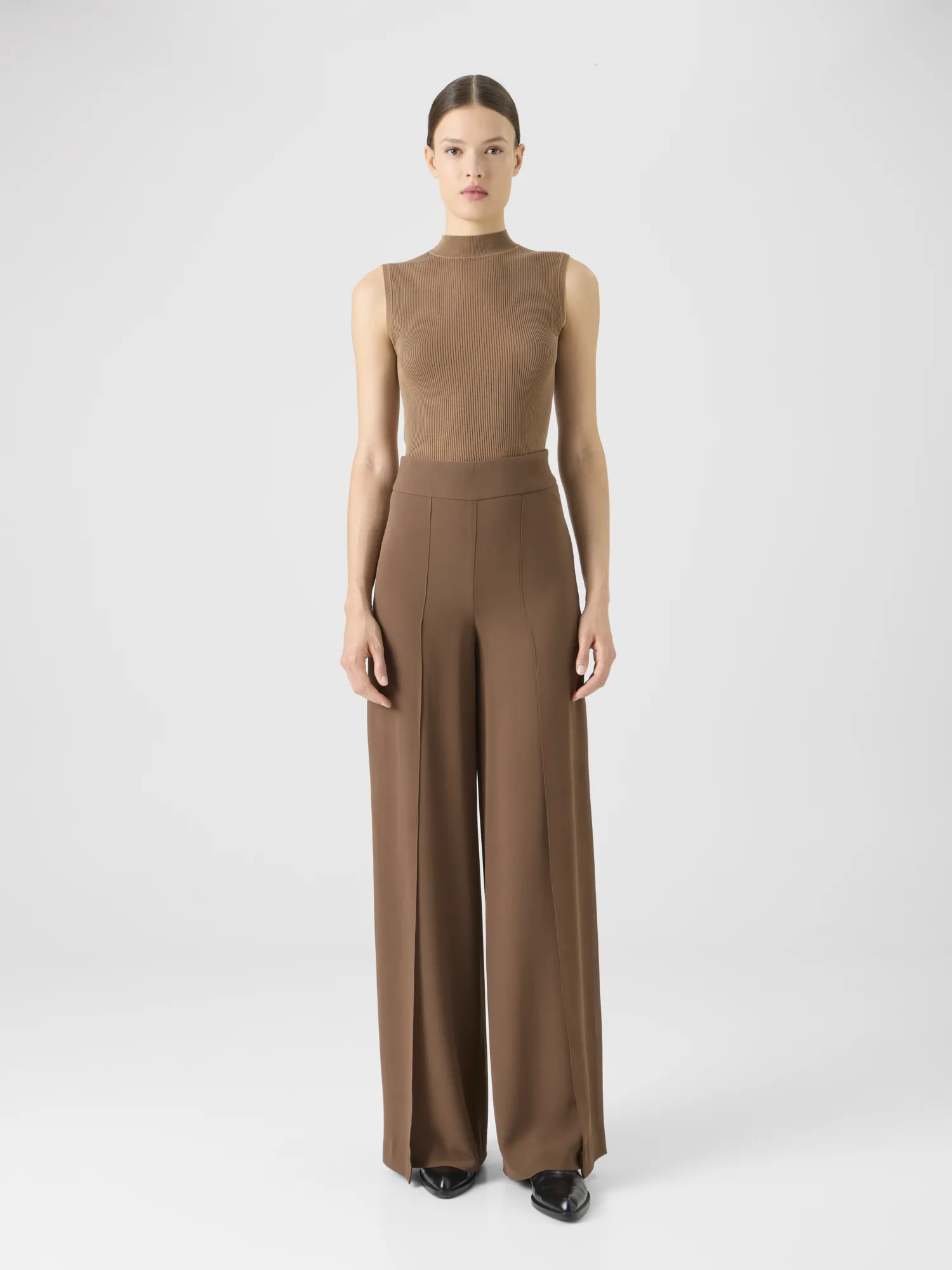 Wide Silk Pants with Slits sold by Akris product image thumbnail 2