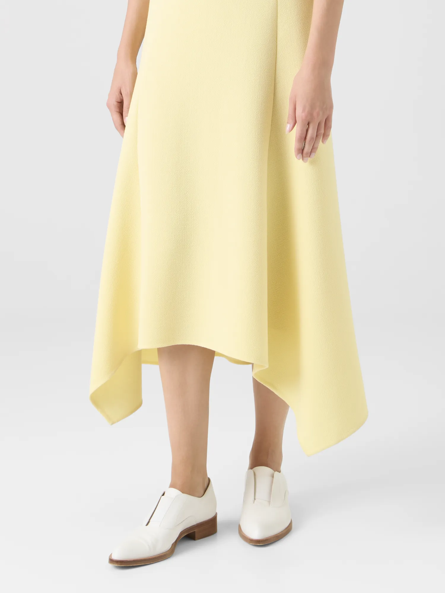 Asymmetrical Wool Crêpe Double-Face Midi Dress sold by Akris product image thumbnail 4