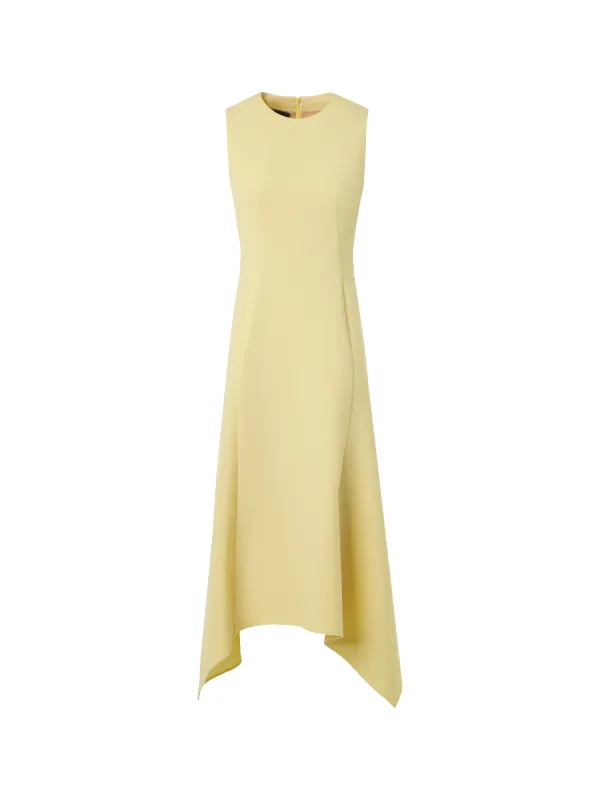 Asymmetrical Wool Crêpe Double-Face Midi Dress sold by Akris