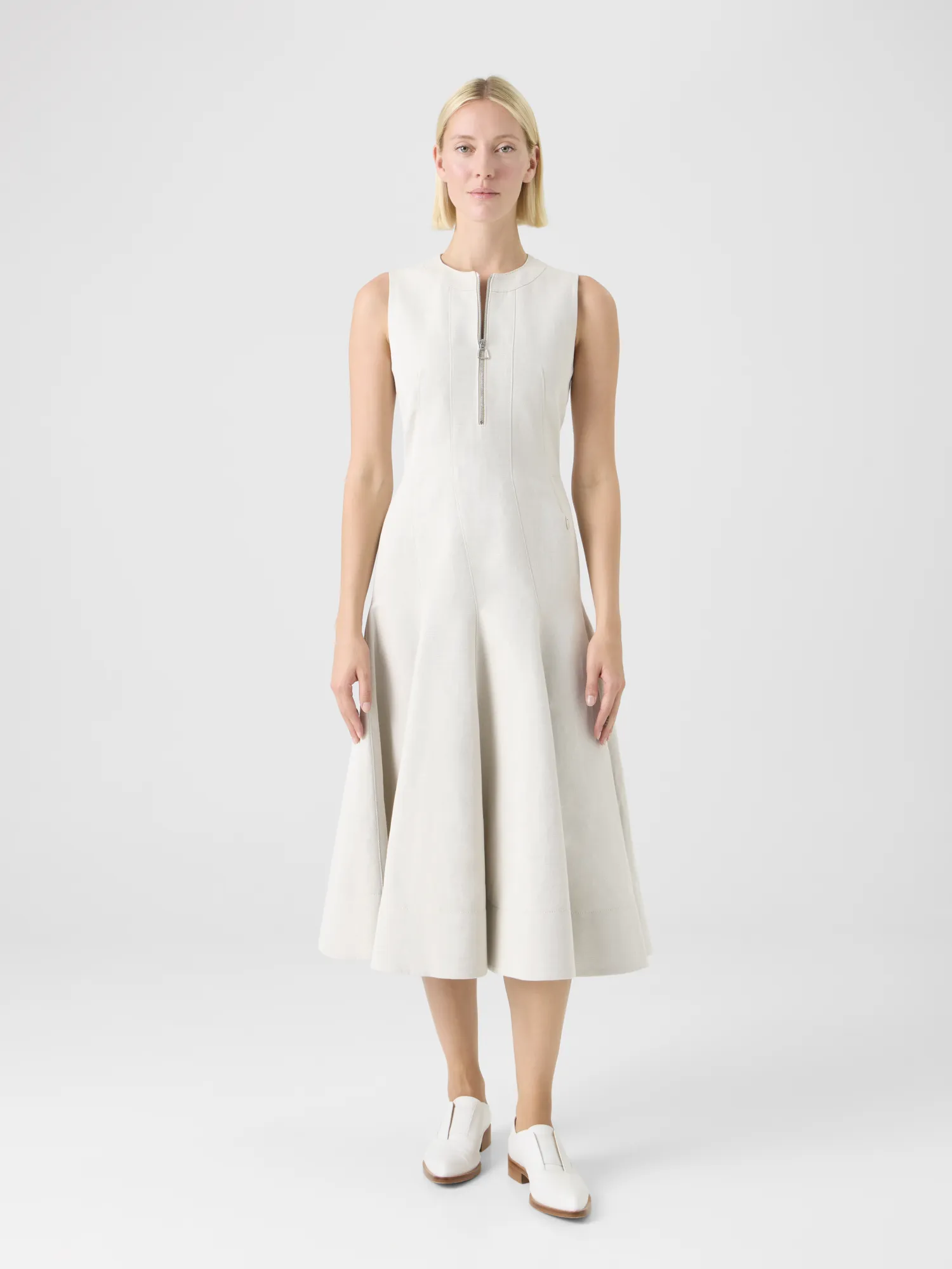 Fit-and-Flare Midi Dress sold by Akris product image thumbnail 2
