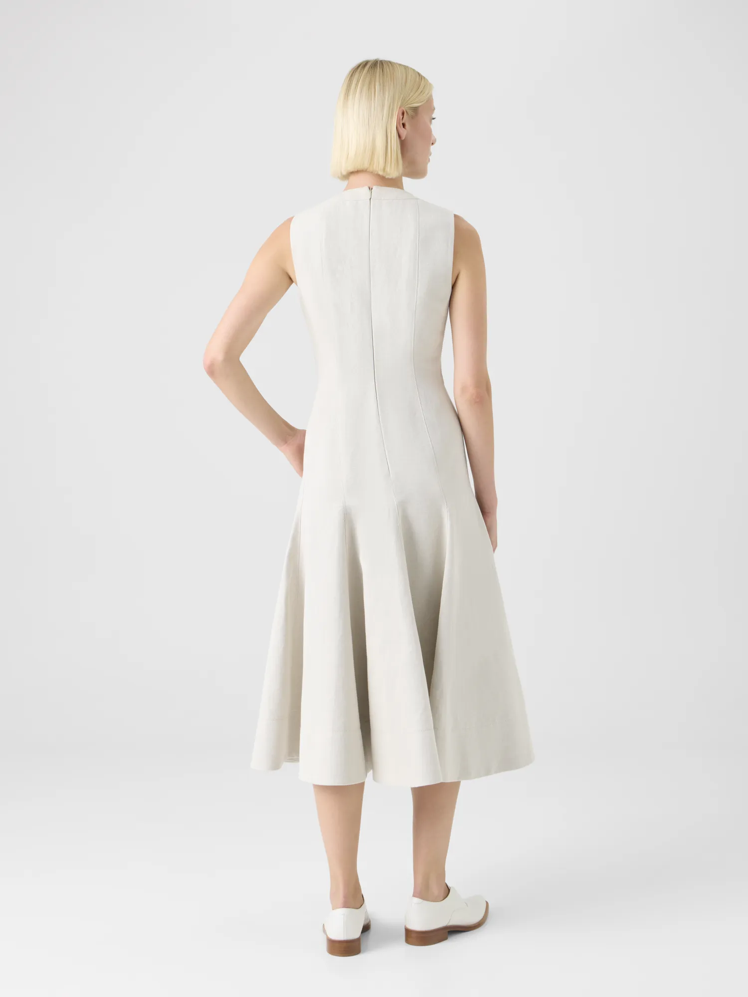 Fit-and-Flare Midi Dress sold by Akris product image thumbnail 4