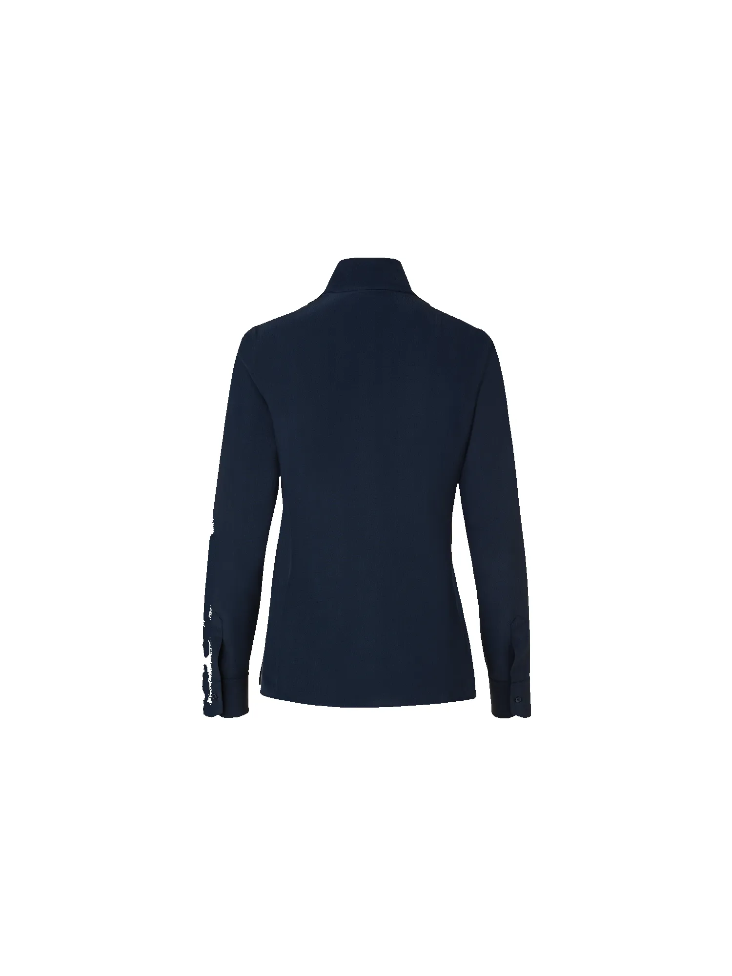 Long Sleeve Silk Blouse with Stand-up Collar sold by Akris product image thumbnail 2