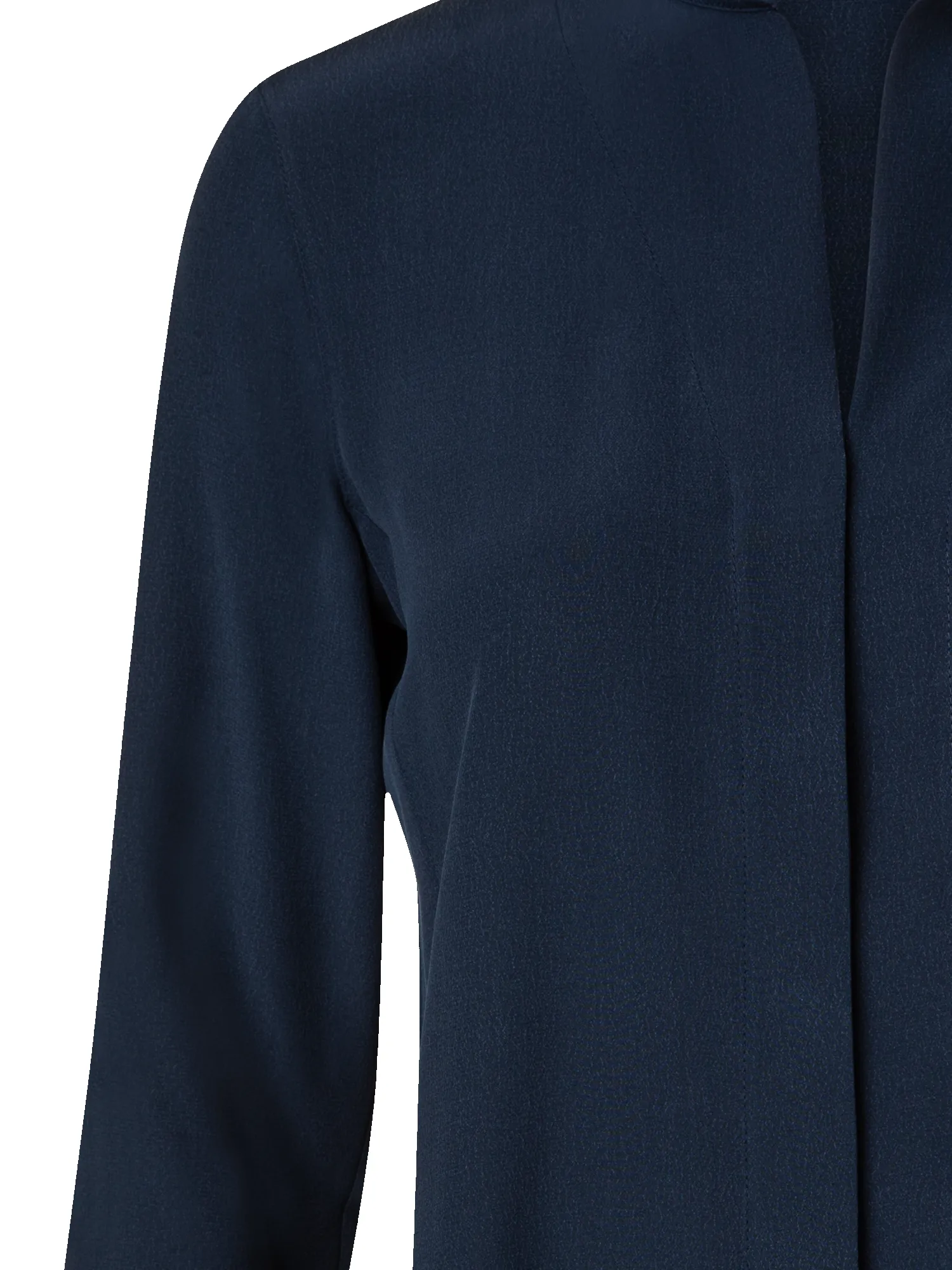 Long Sleeve Silk Blouse with Stand-up Collar sold by Akris product image thumbnail 3