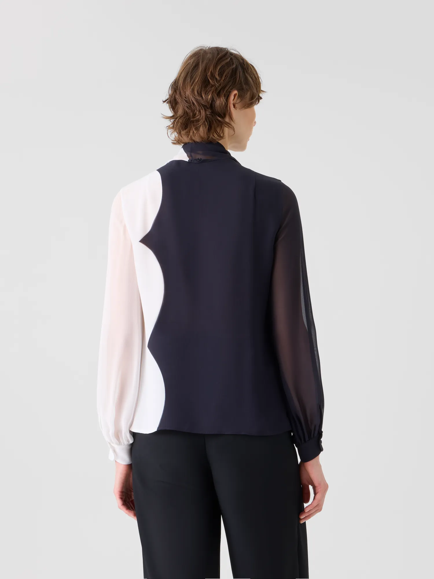 Silk Blouse with Volume Sleeves sold by Akris product image thumbnail 4