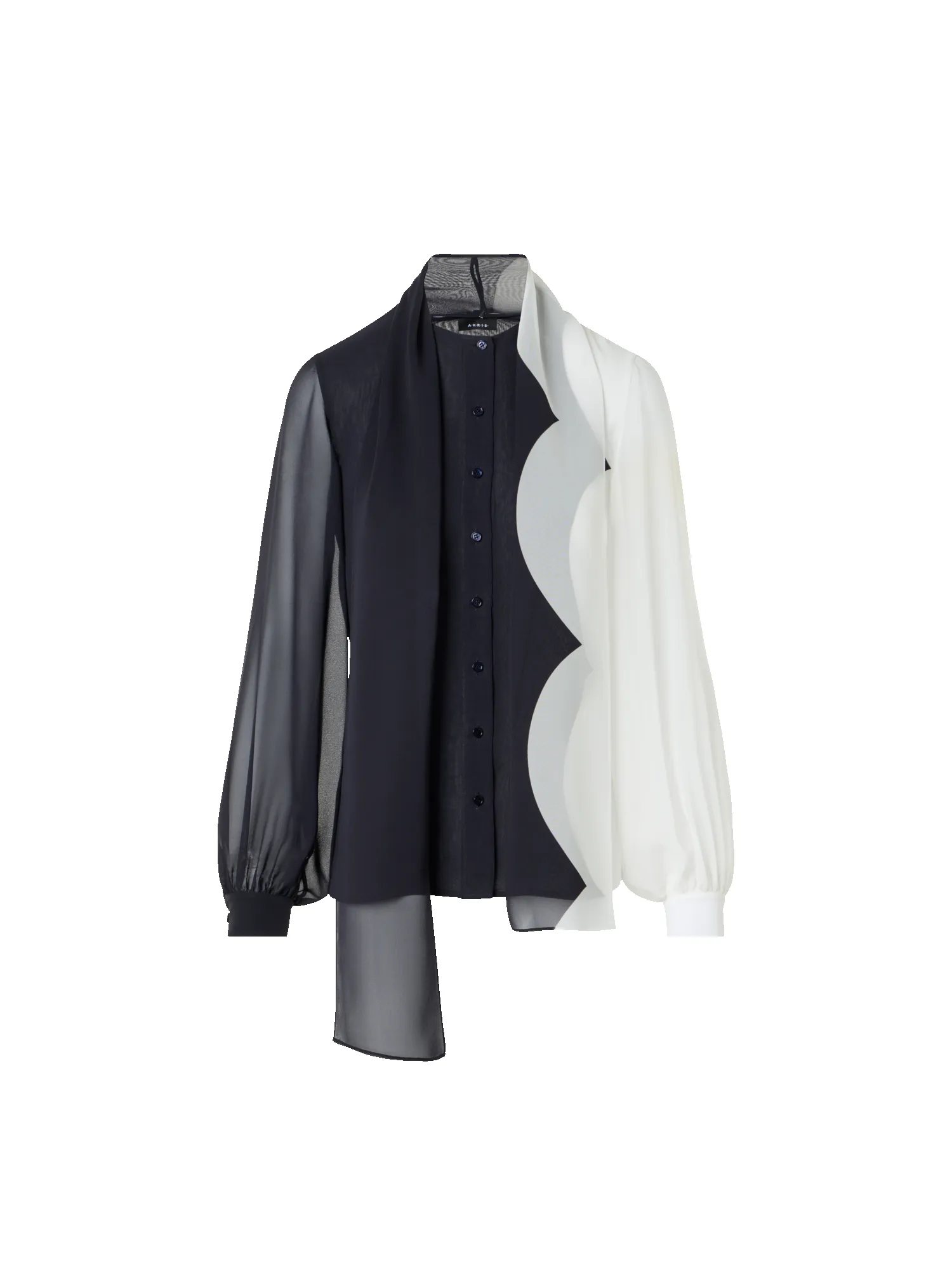 Silk Blouse with Volume Sleeves sold by Akris