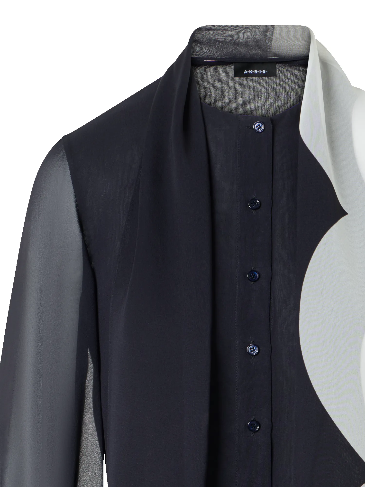 Silk Blouse with Volume Sleeves sold by Akris product image thumbnail 3