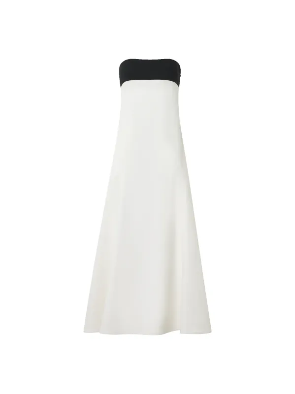 Strapless Denim Midi Dress made by Akris