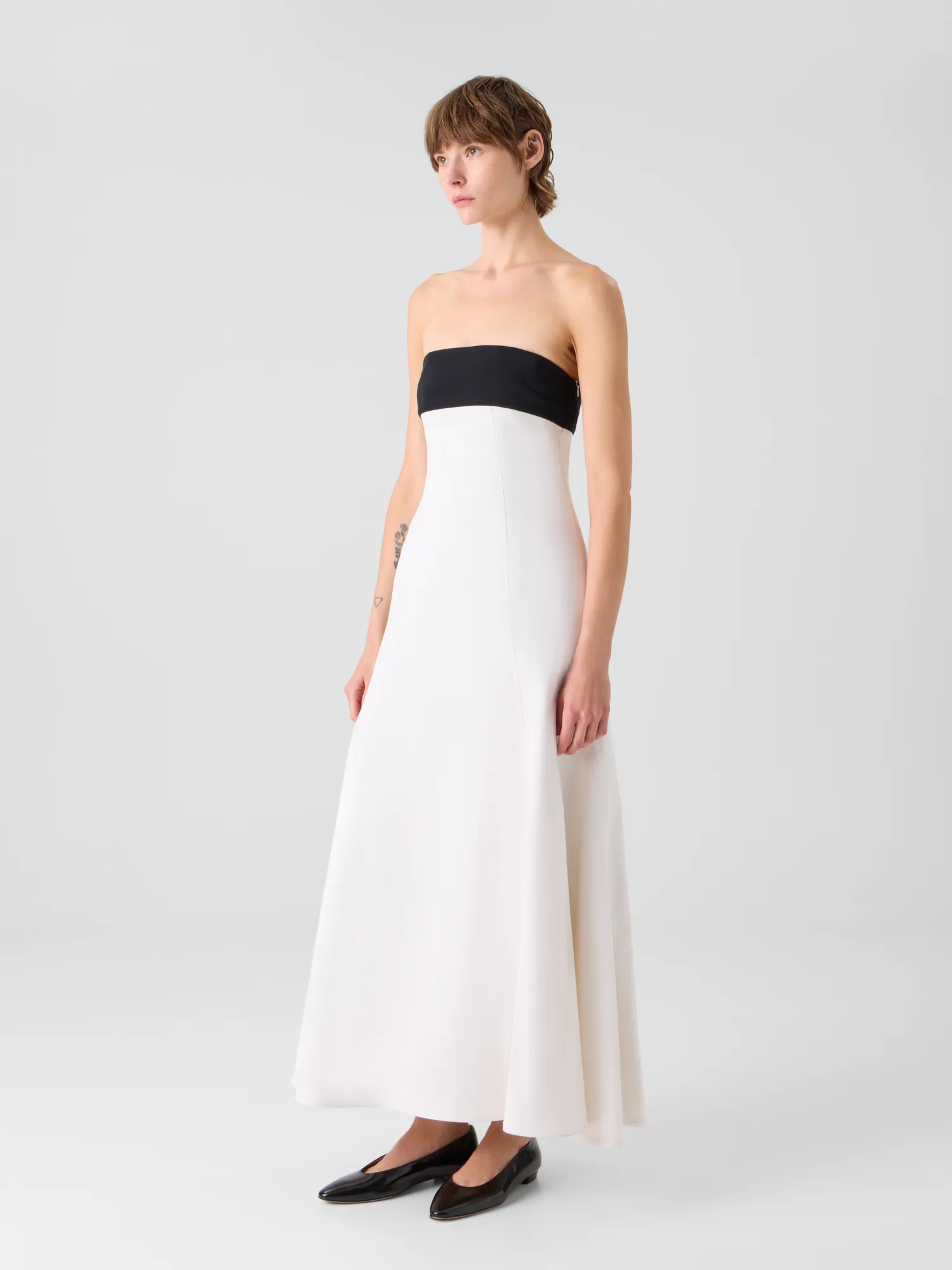 Strapless Denim Midi Dress sold by Akris product image thumbnail 5
