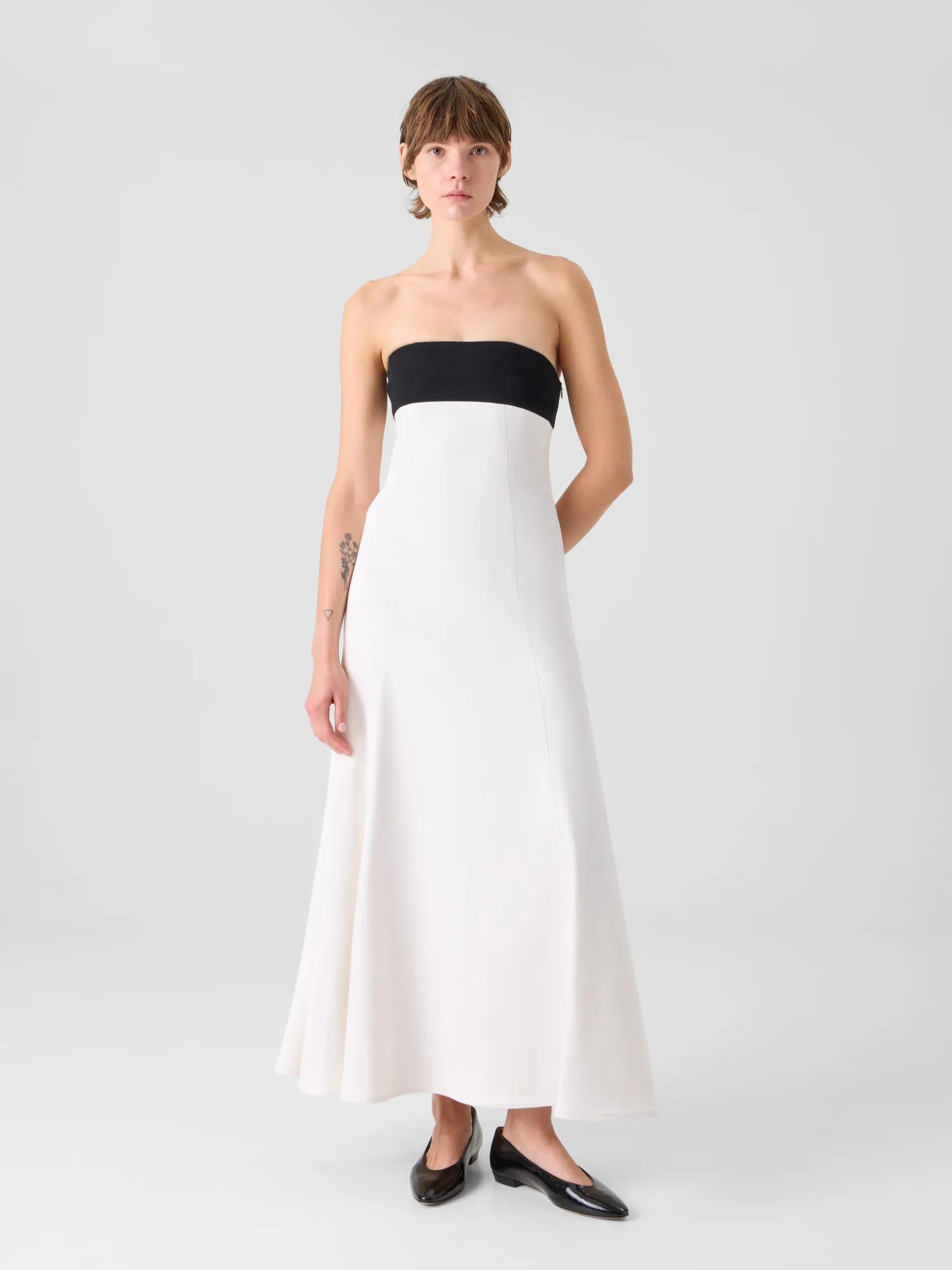 Strapless Denim Midi Dress sold by Akris product image thumbnail 2