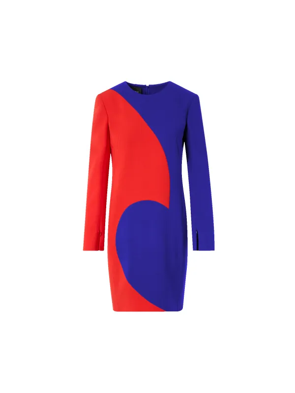 Sheath Dress with Vortex Patchwork sold by Akris