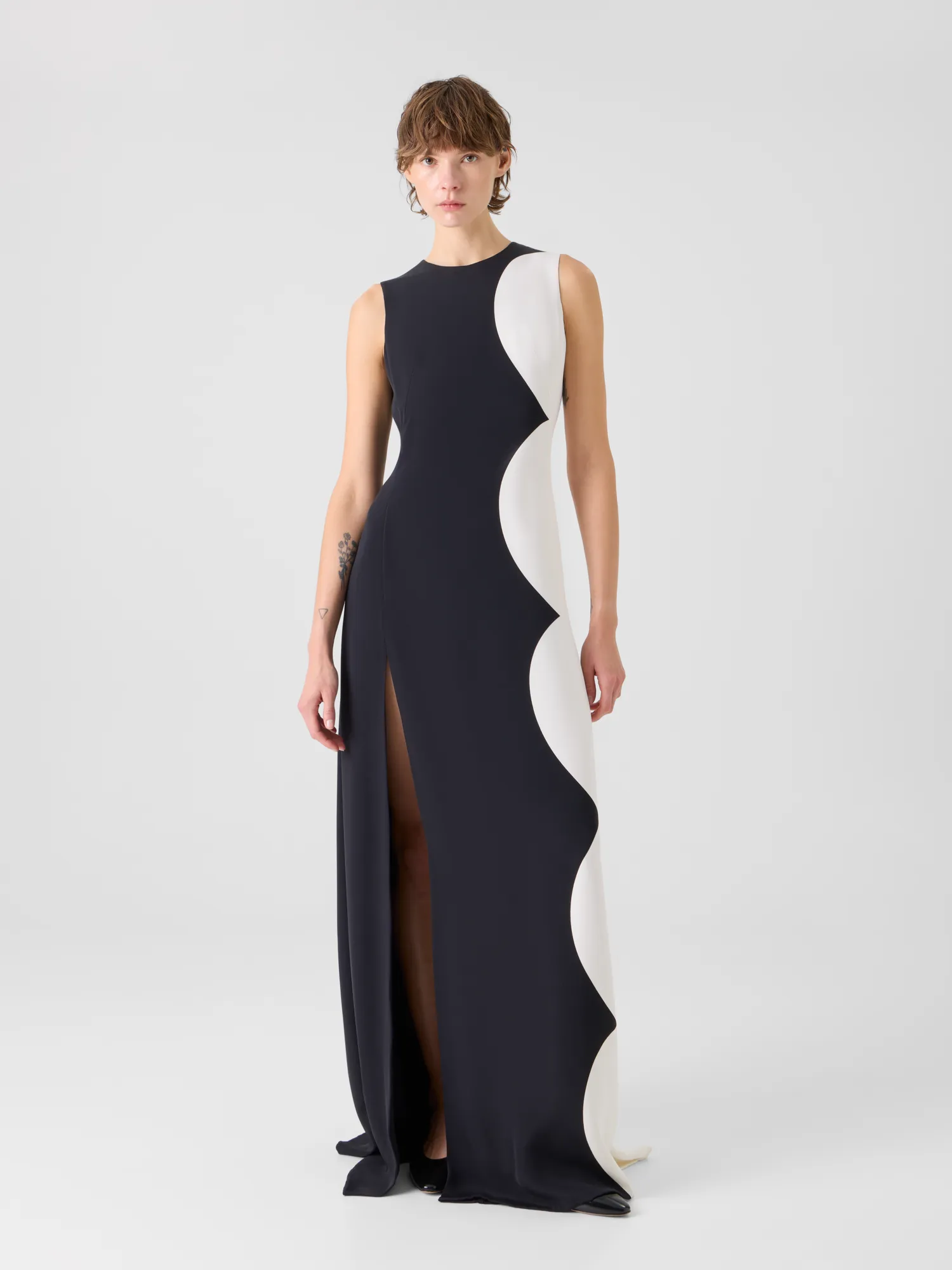 Silk Gown with Cloud Print sold by Akris product image thumbnail 2