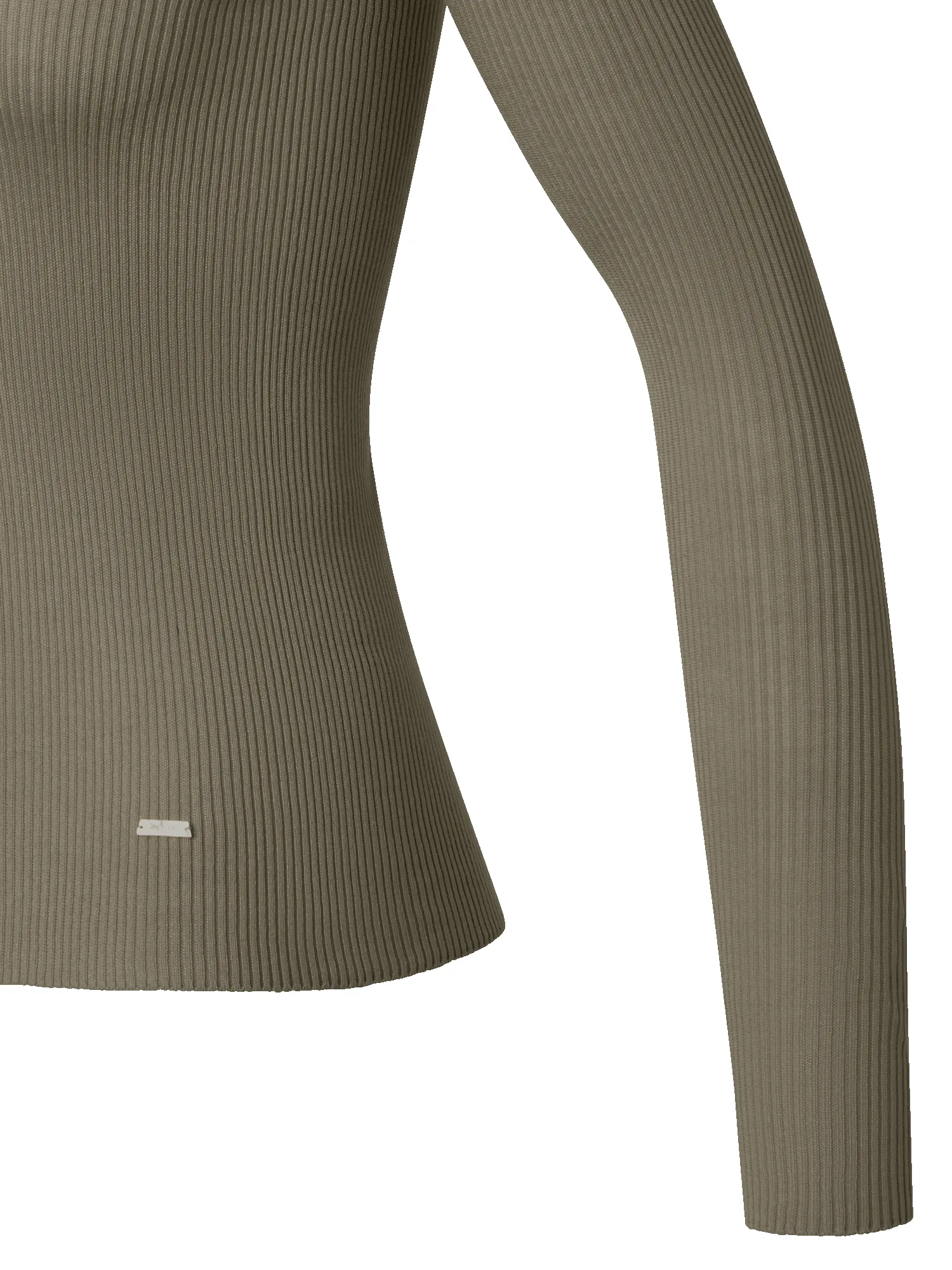 Fitted Seamless Silk Cotton Knit Sweater sold by Akris product image thumbnail 3