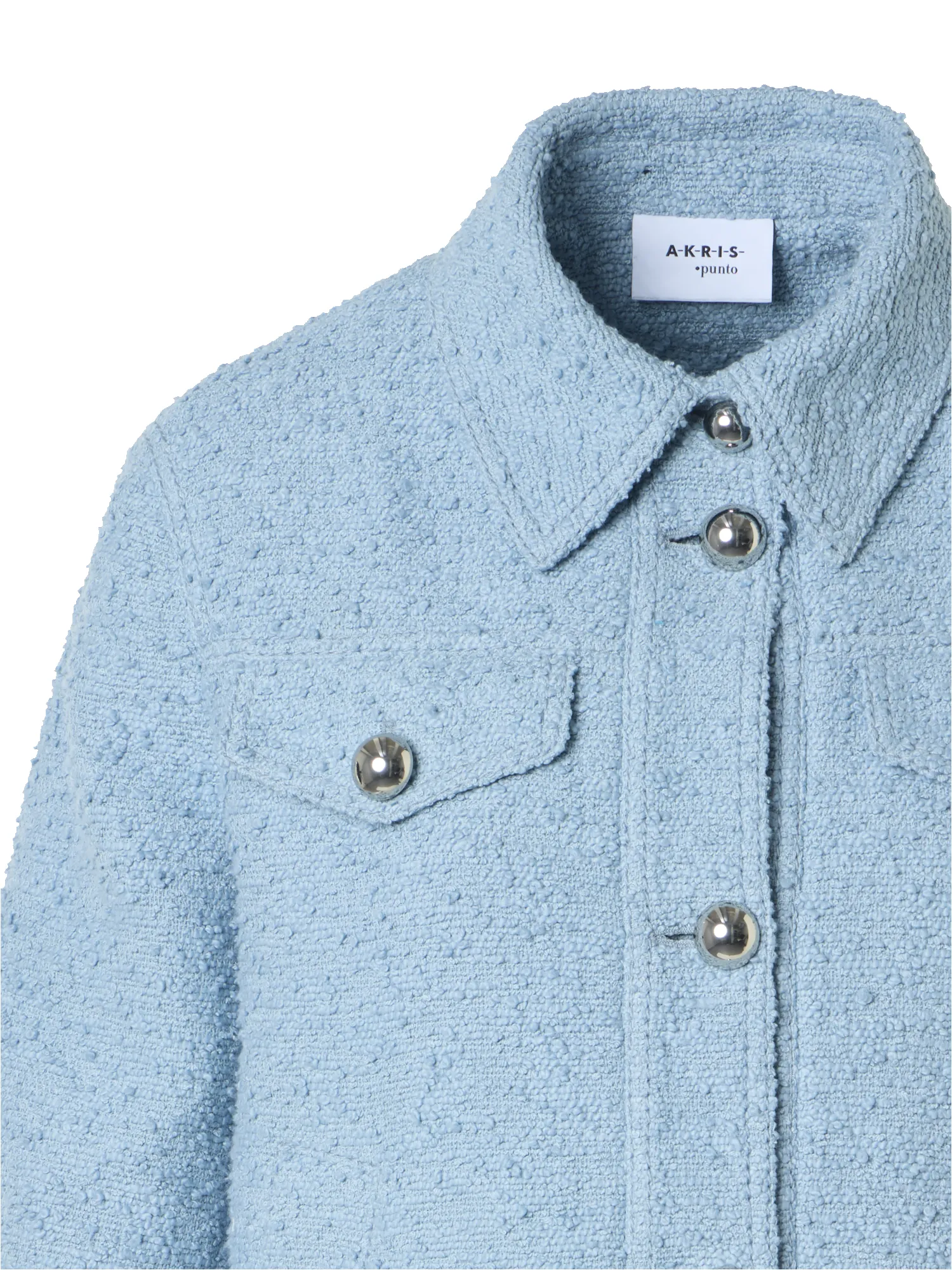 Short Bouclé Cotton Summer Jacket sold by Akris product image thumbnail 3