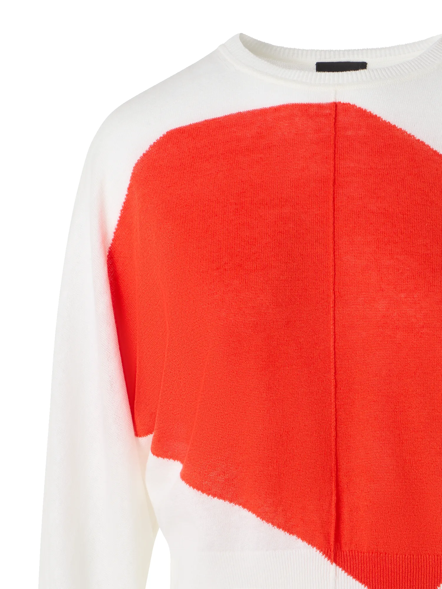Oversize Linen Cotton Sweater with Polygon Intarsia sold by Akris product image thumbnail 3