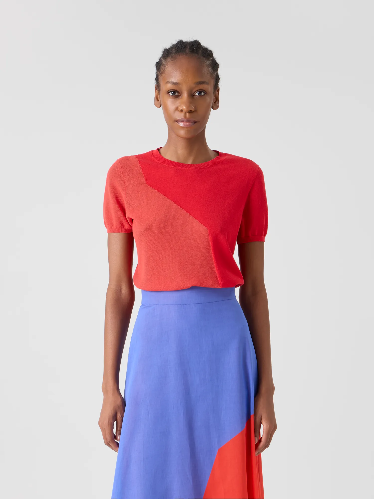 Silk Cotton High Plains Intarsia Sweater sold by Akris product image thumbnail 2