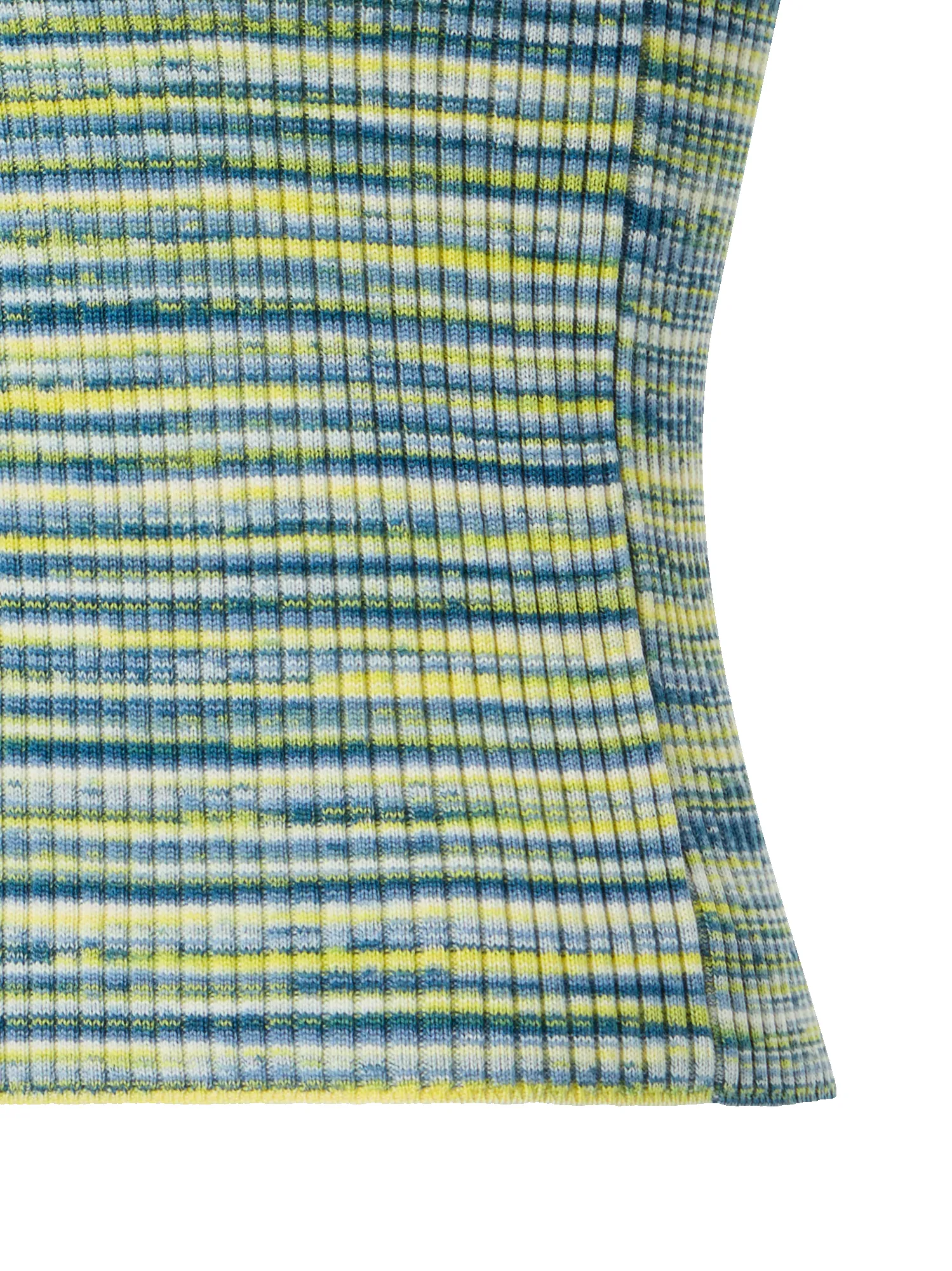 Fitted Scoop Neck Space-Dye Merino Rib Knit Tank sold by Akris product image thumbnail 5