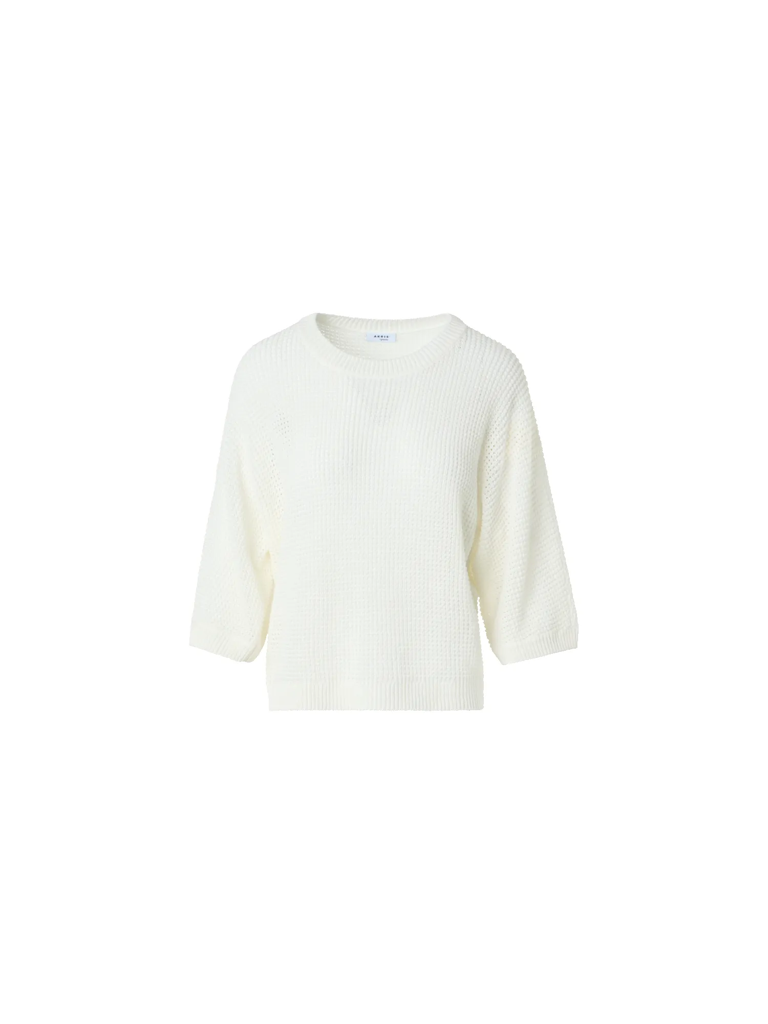Relaxed Linen-Cotton Boxy Knit Sweater sold by Akris