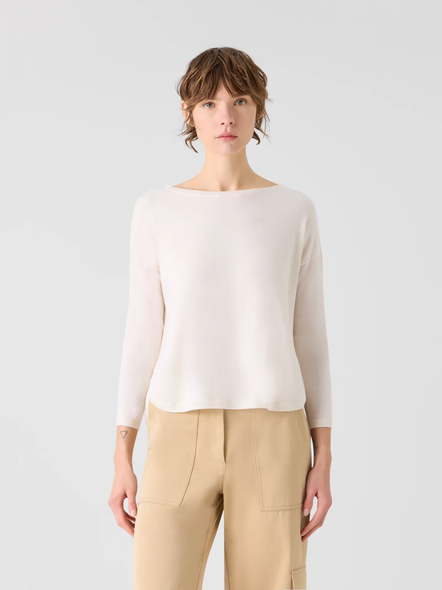 Fine Merino Wool Signature Knit Sweater sold by Akris product image thumbnail 2