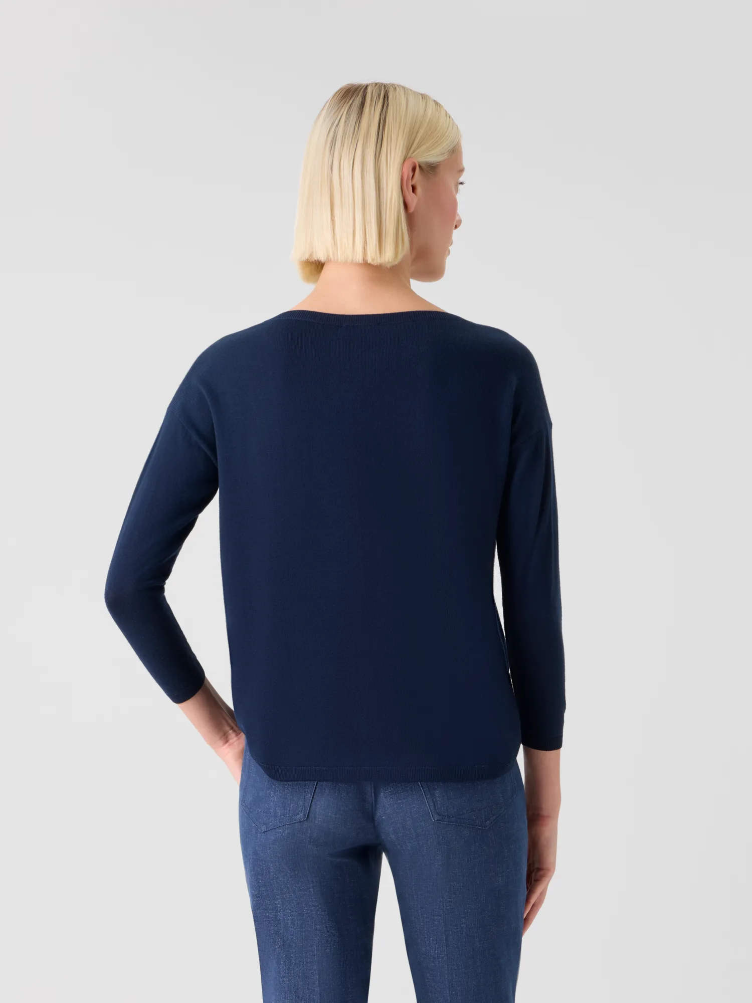 Fine Merino Wool Signature Knit Sweater sold by Akris product image thumbnail 5