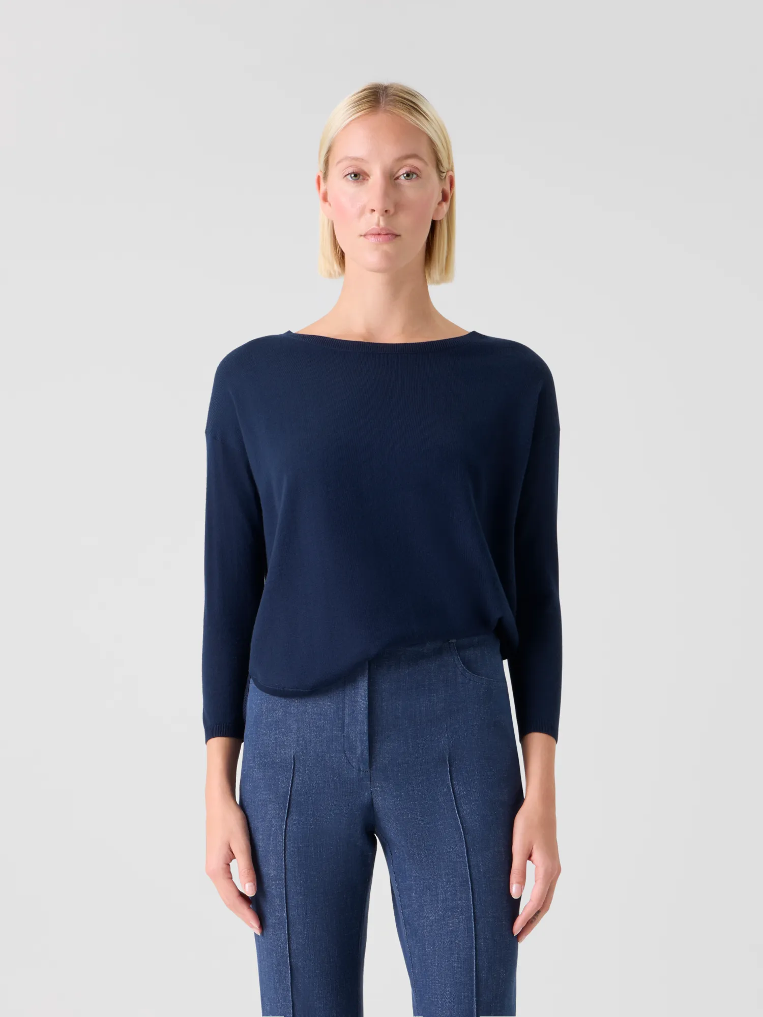 Fine Merino Wool Signature Knit Sweater sold by Akris product image thumbnail 2