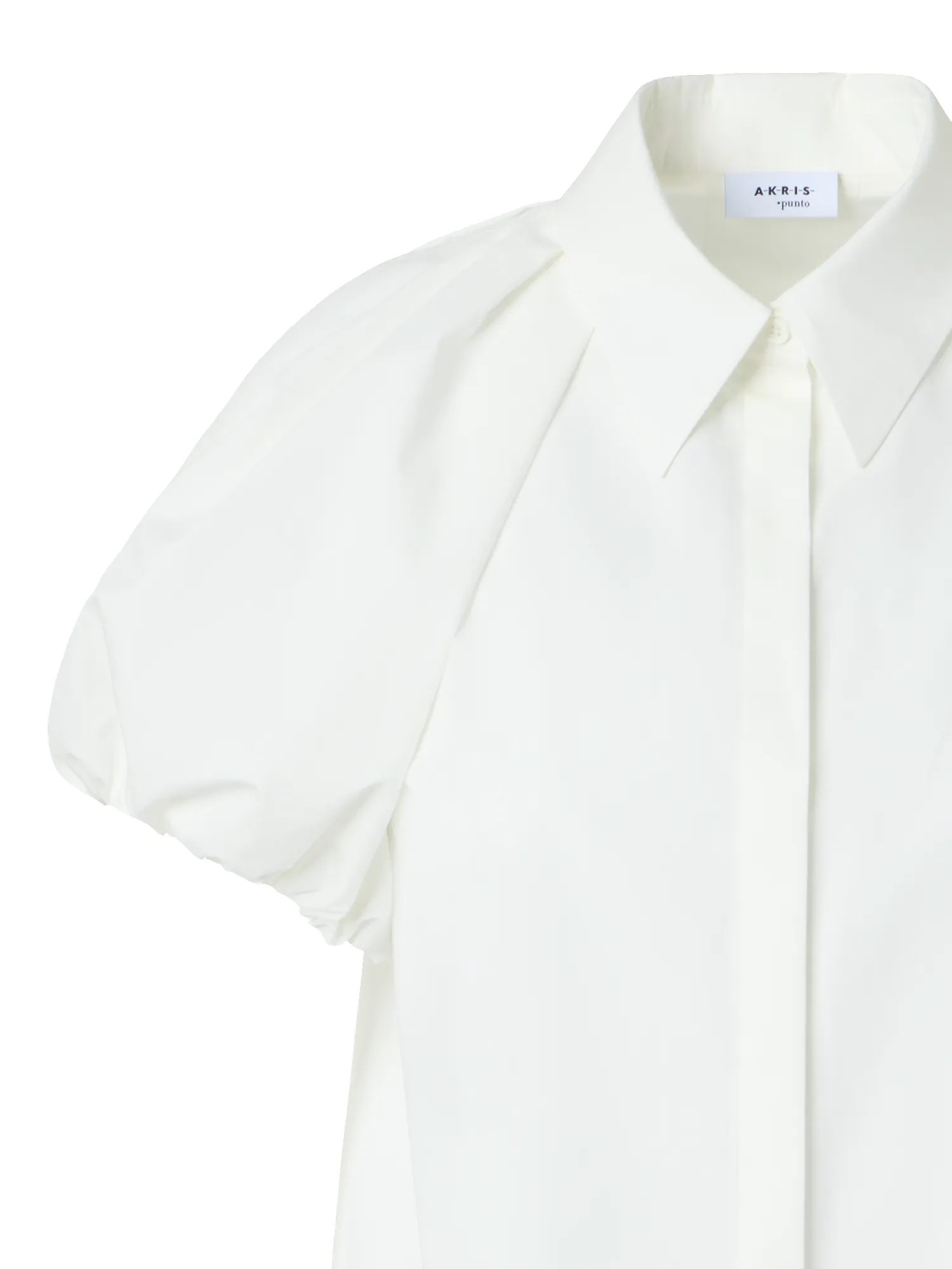 Cotton Poplin Blouse with Bubble Sleeves sold by Akris product image thumbnail 3