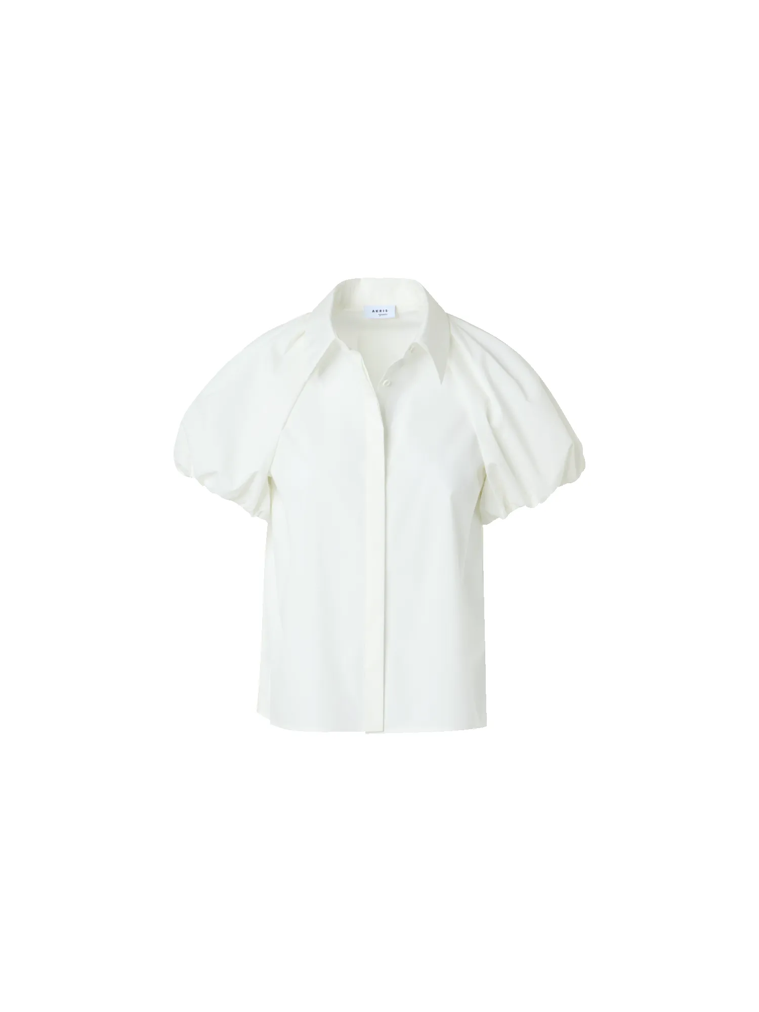 Cotton Poplin Blouse with Bubble Sleeves sold by Akris