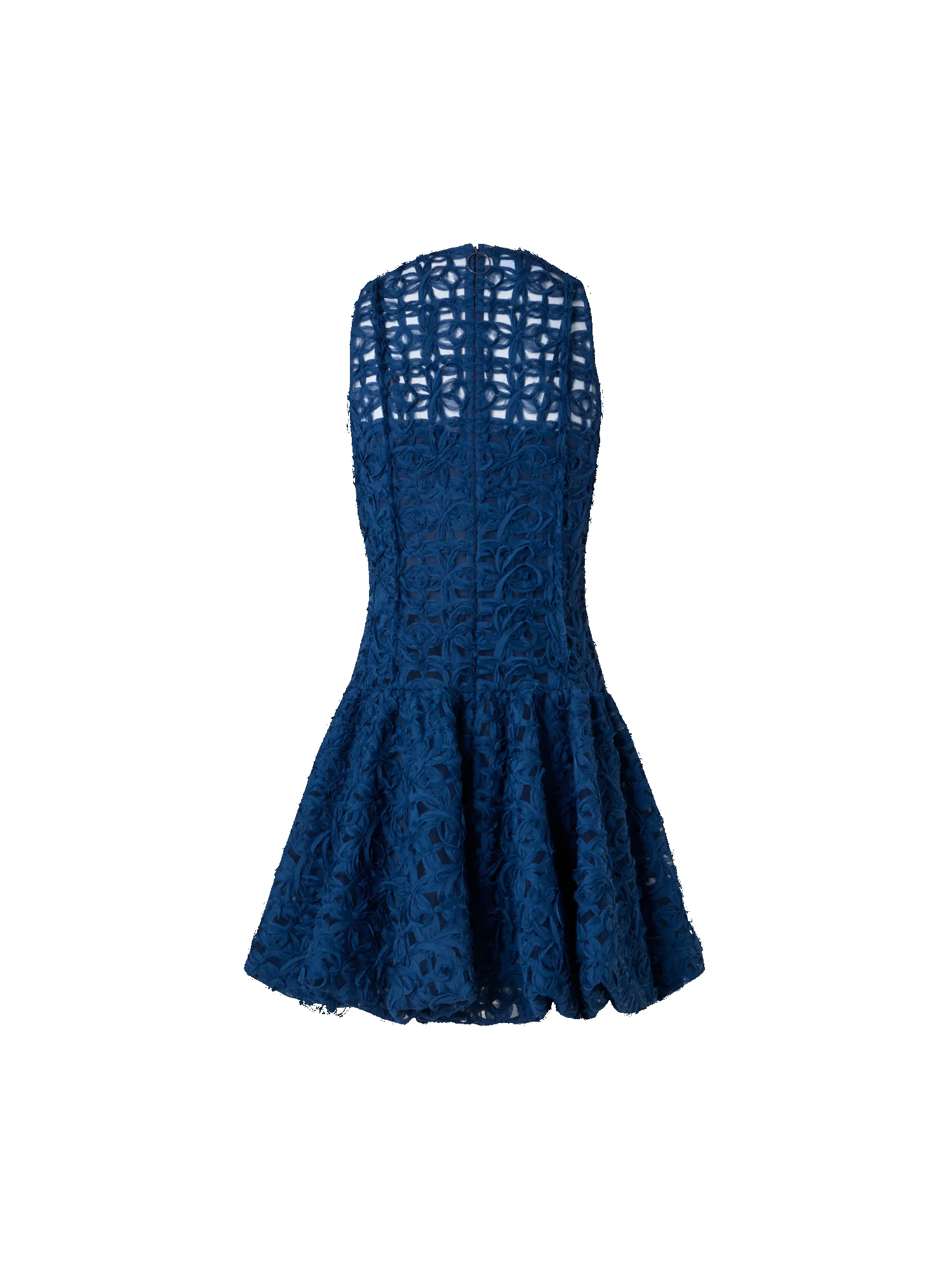 Flounced Mini Dress in 3D Scribble Tulle sold by Akris product image thumbnail 5