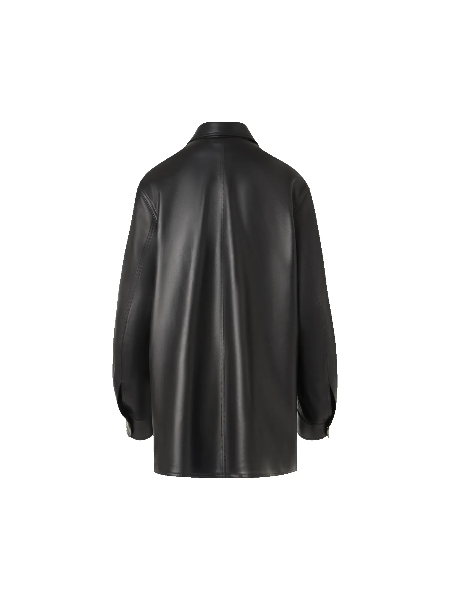 Oversize Nappa Leather Shirt sold by Akris product image thumbnail 4