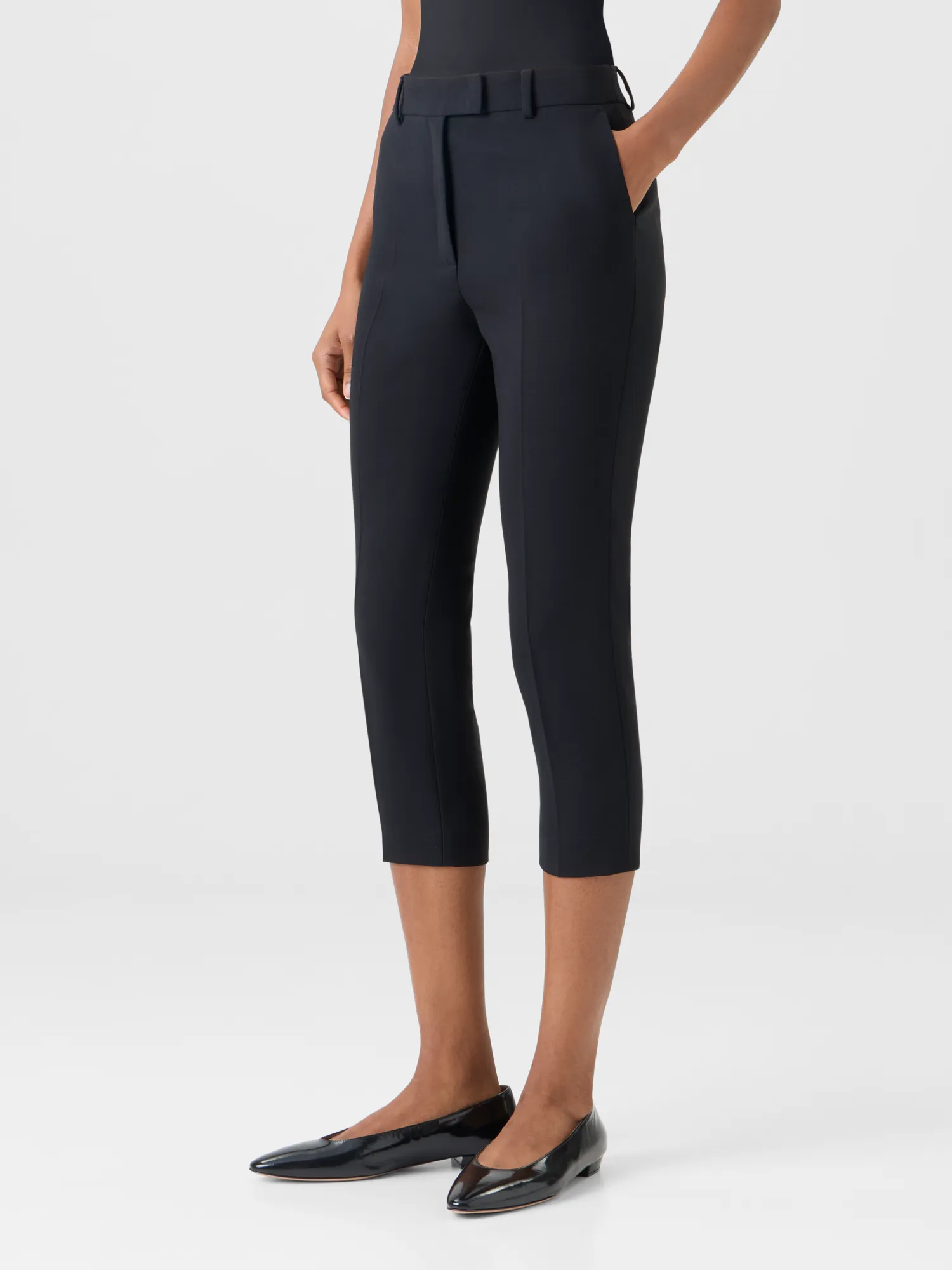 Flavi Slim Capri Pants in Wool Double-Face sold by Akris product image thumbnail 4