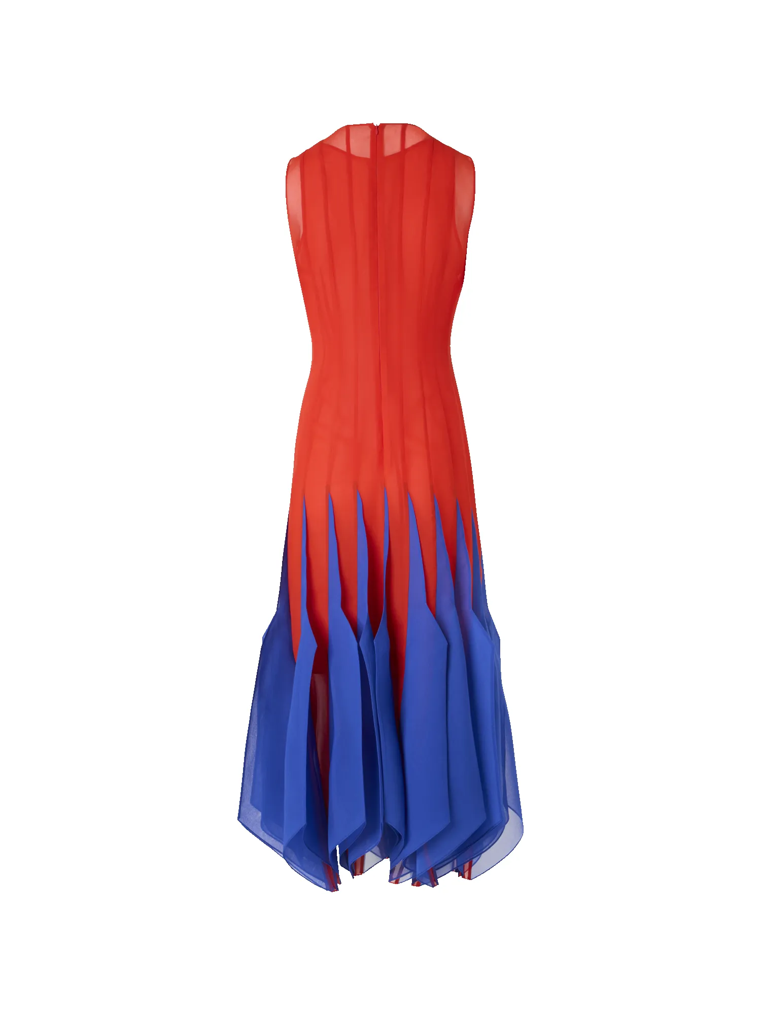 Silk Midi Dress with High Plains Insets sold by Akris