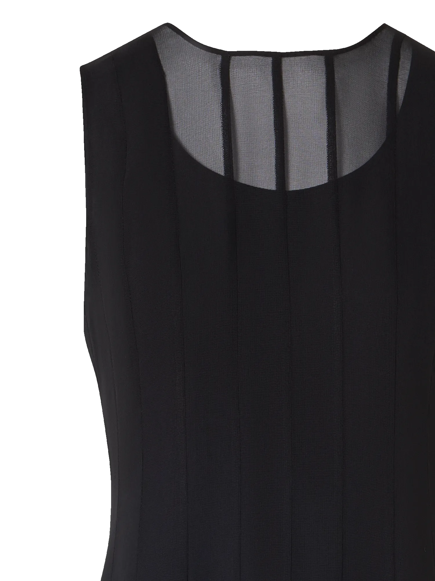 Silk Midi Dress with High Plains Insets sold by Akris product image thumbnail 2