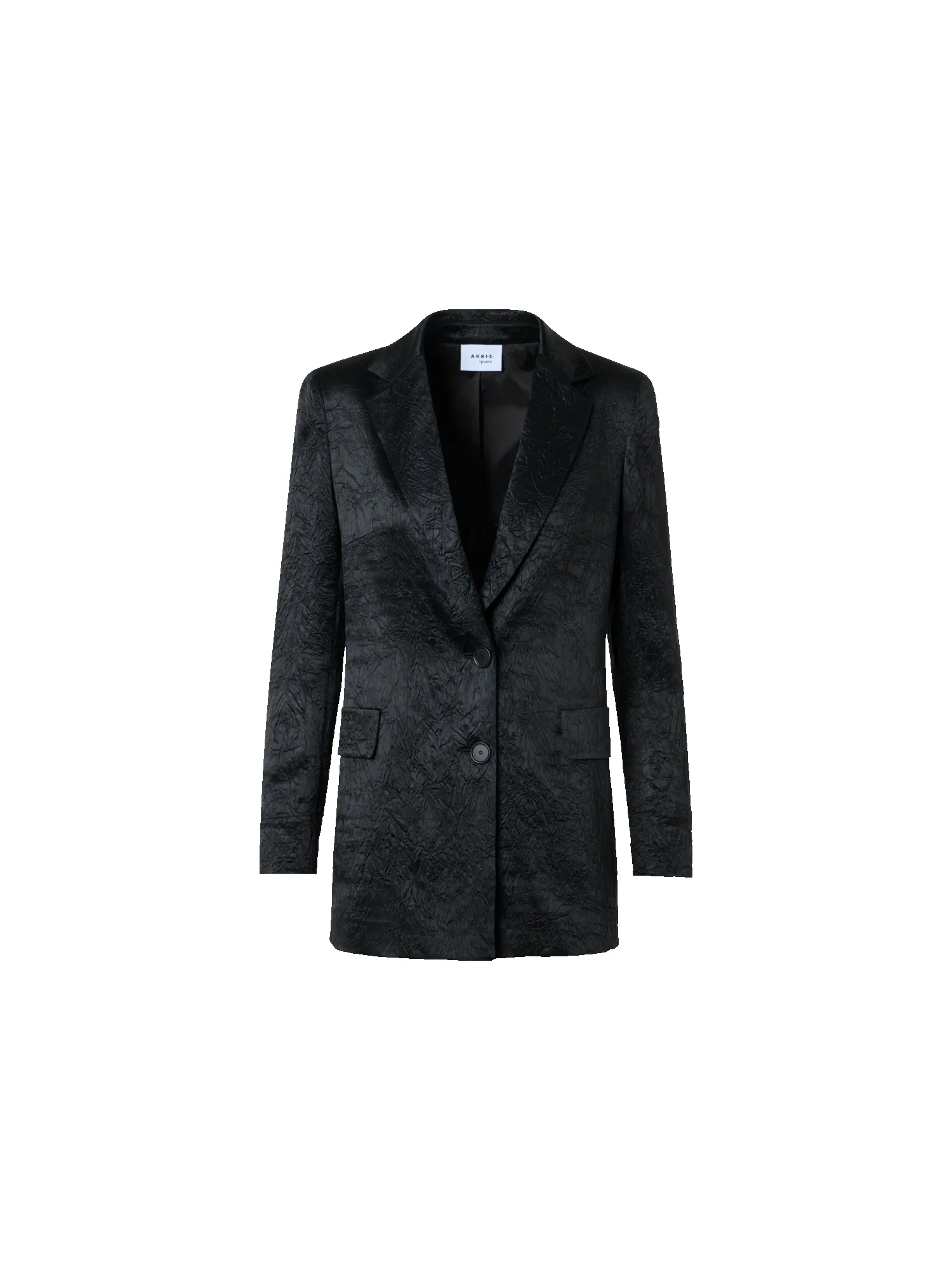 Crinkled Satin Boyfriend Jacket sold by Akris