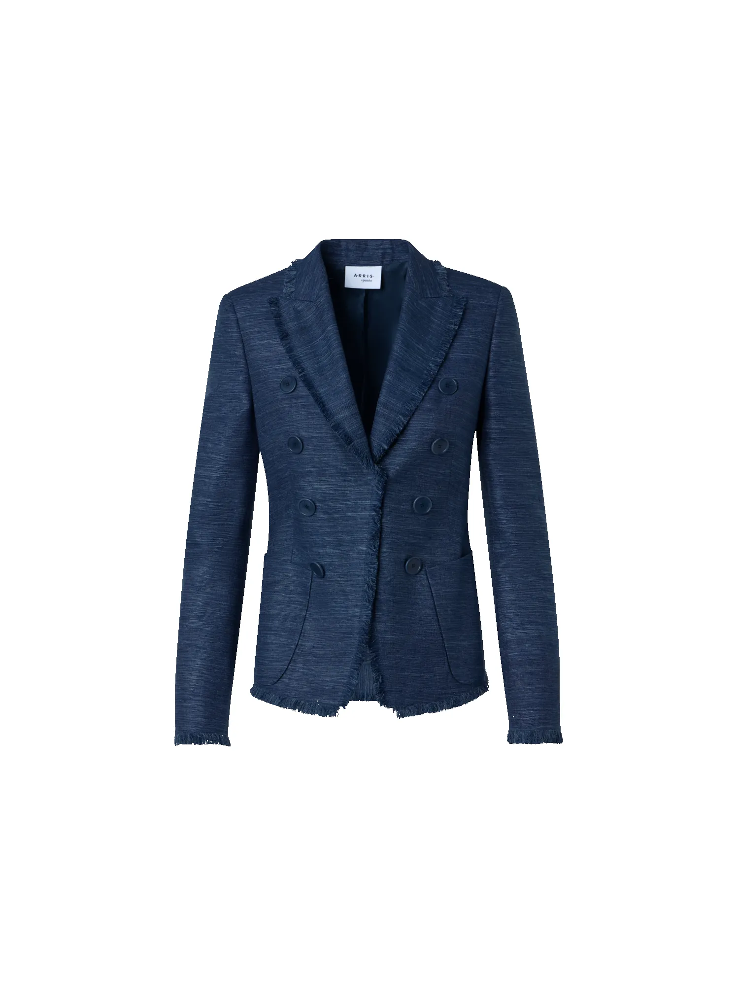 Fringed Indian Silk Double-Breasted Jacket sold by Akris