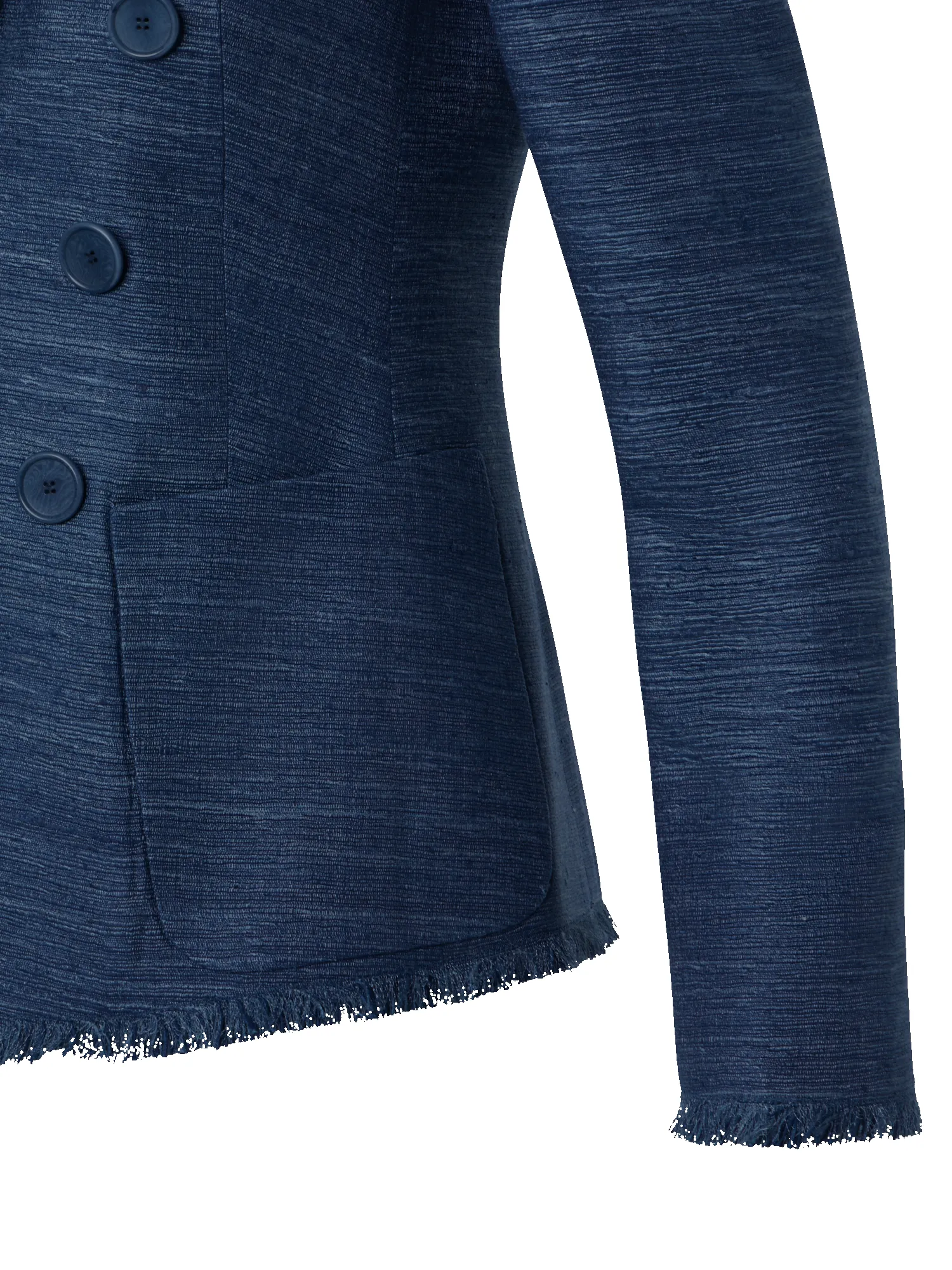 Fringed Indian Silk Double-Breasted Jacket sold by Akris product image thumbnail 5