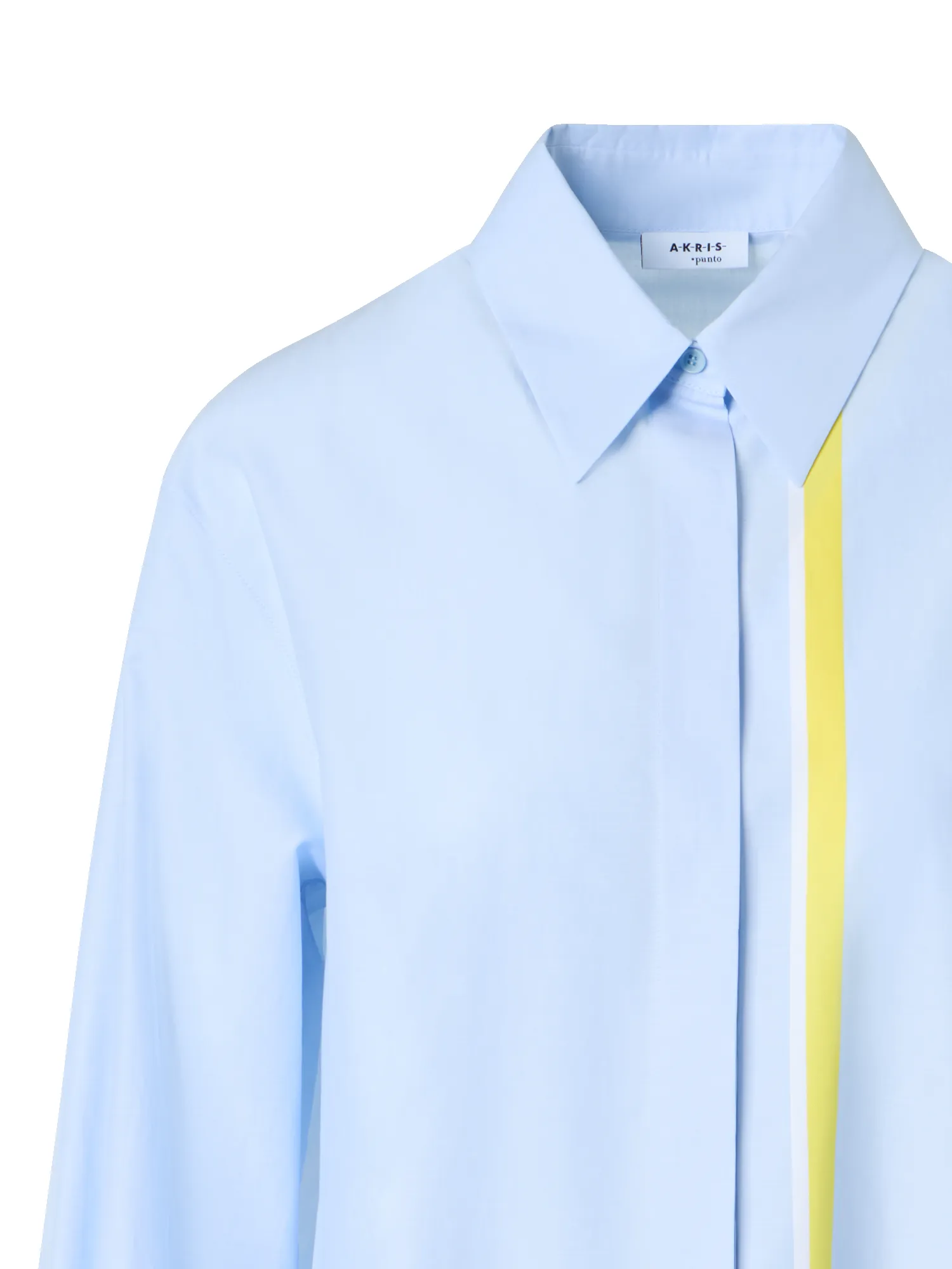 Striped Cotton Chambré Shirt Blouse sold by Akris product image thumbnail 3