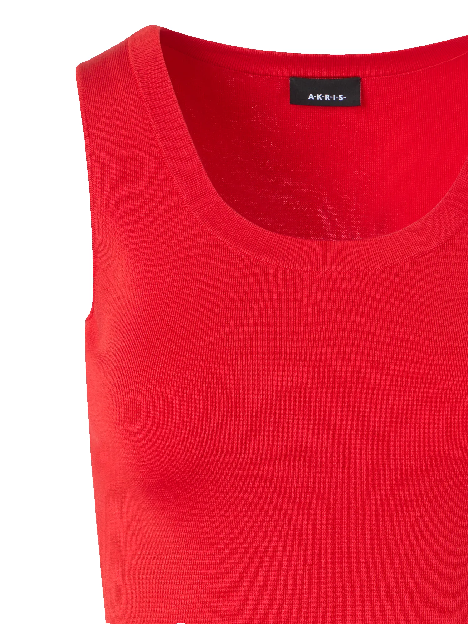 Fitted Stretch Silk Knit Tank Top sold by Akris product image thumbnail 3