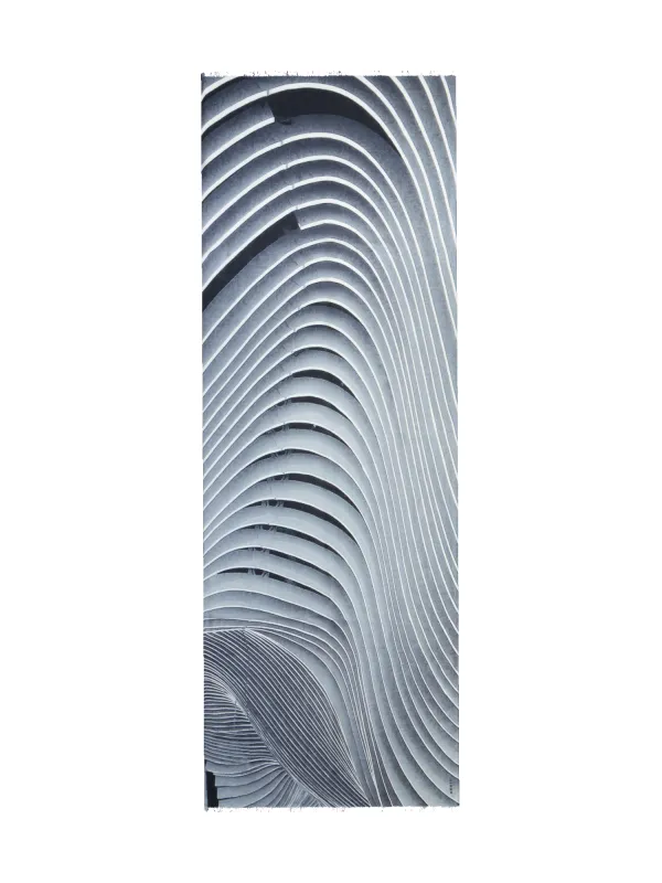 Curves print scarf made by Akris