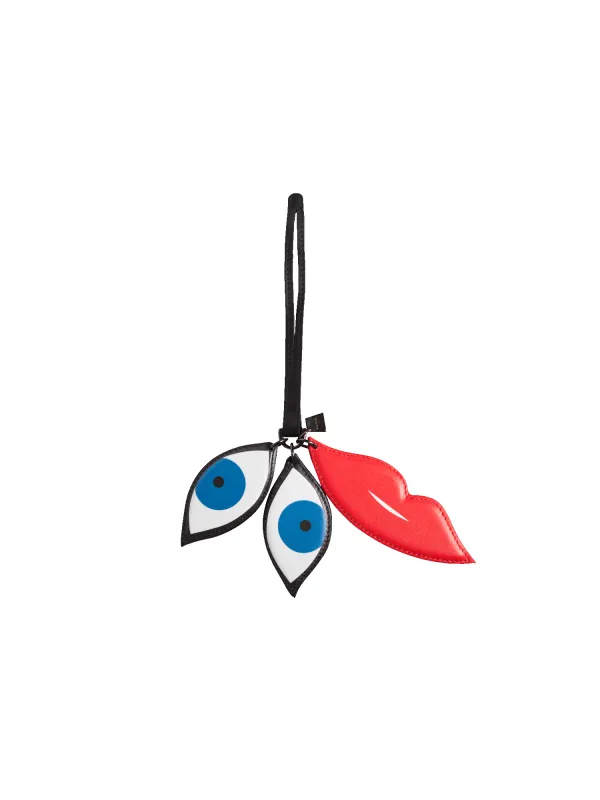 Eyes & Lips Handbag Charm made by Akris