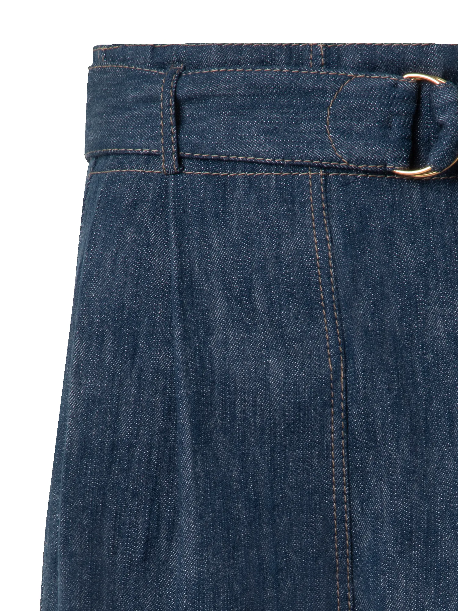 Wide Cotton Wool Denim Bermuda Shorts sold by Akris product image thumbnail 5