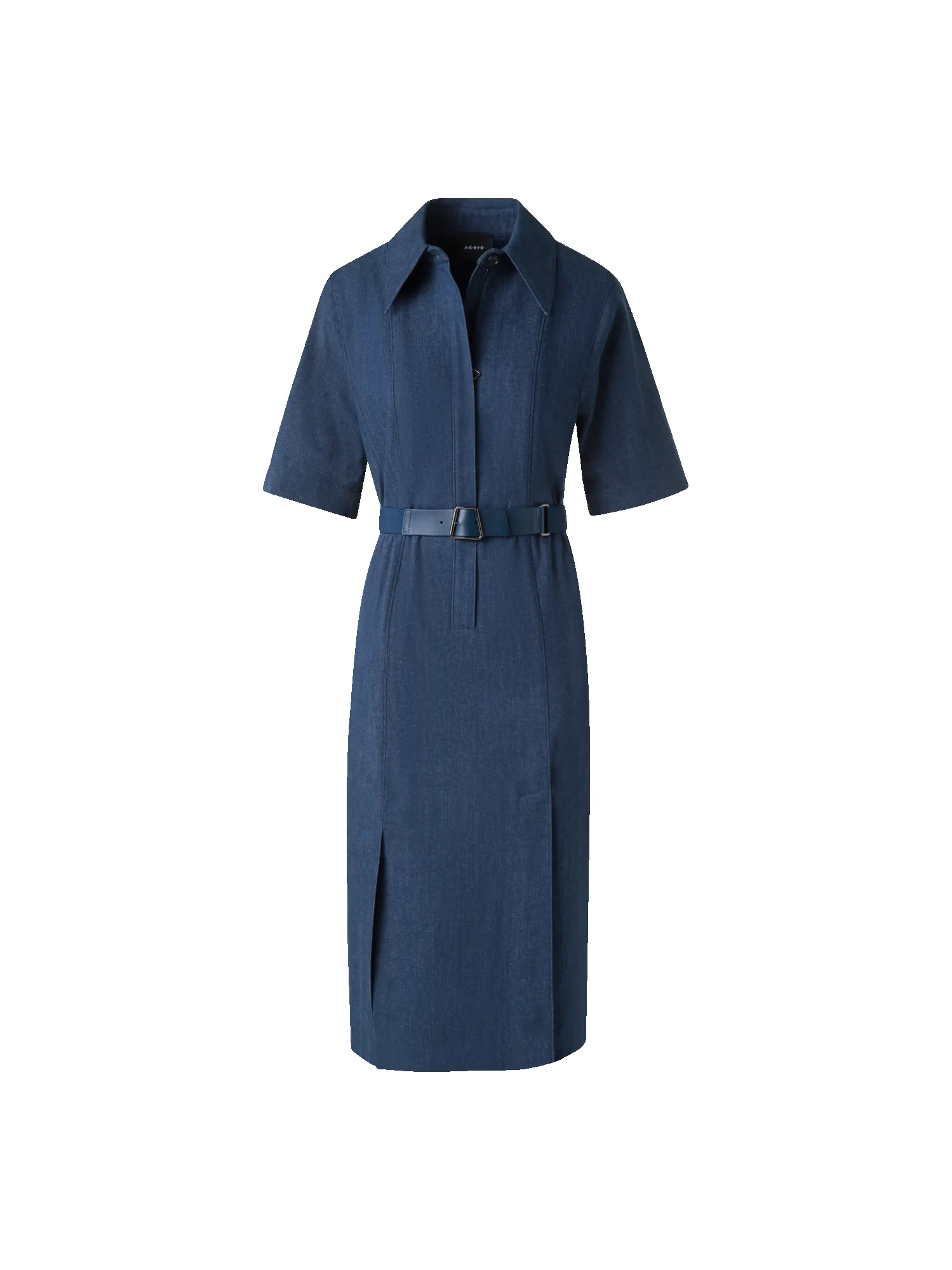 Short Sleeve Shirt Dress in Cotton Denim sold by Akris product image thumbnail 2