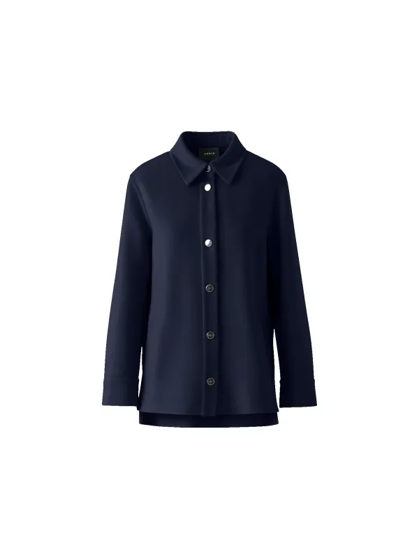 Cashmere Double-Face Shirt Jacket made by Akris