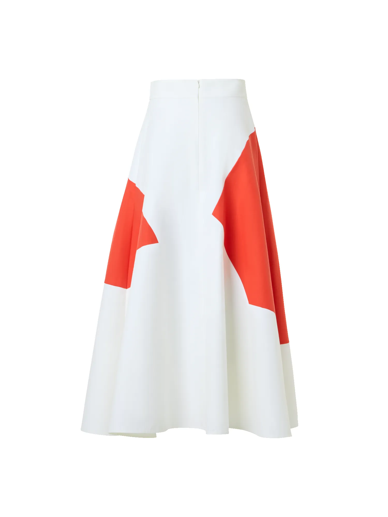 Flared Midi Skirt with Polygon Patchwork sold by Akris product image thumbnail 5