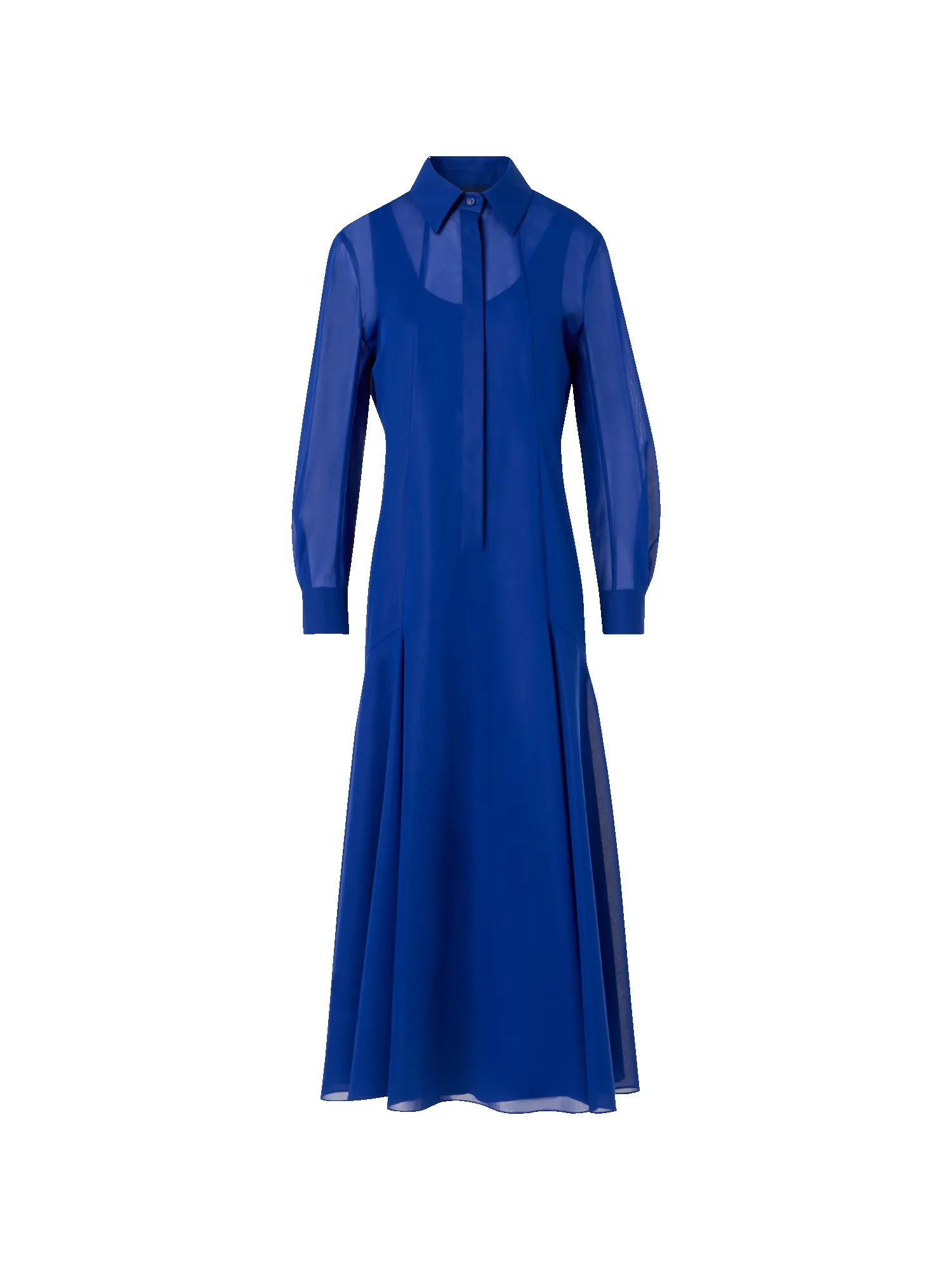 Midi A-Line Dress in Cotton Voile sold by Akris