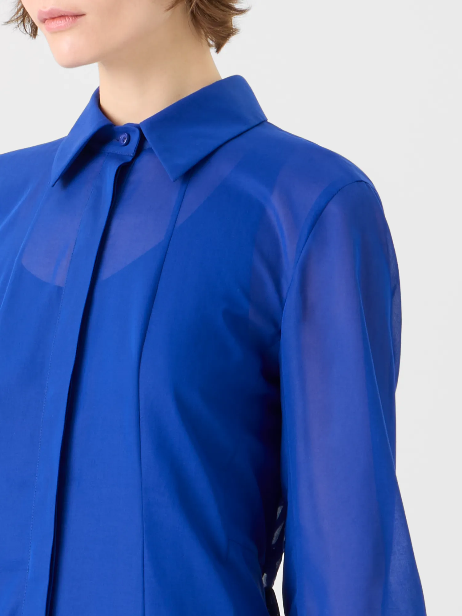 Midi A-Line Dress in Cotton Voile sold by Akris product image thumbnail 4
