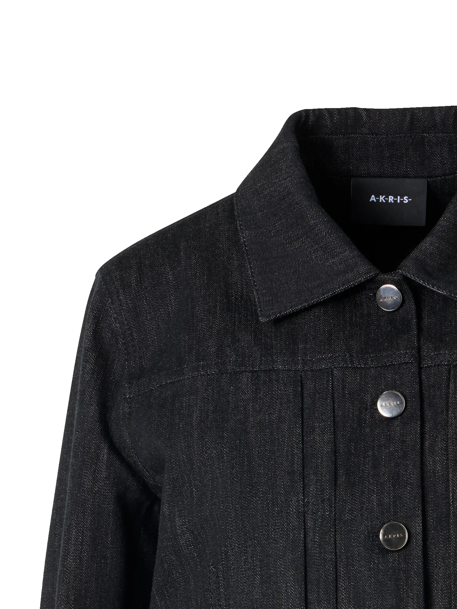 Hilbert Short Cotton Denim Jacket with Patch Pockets sold by Akris product image thumbnail 3