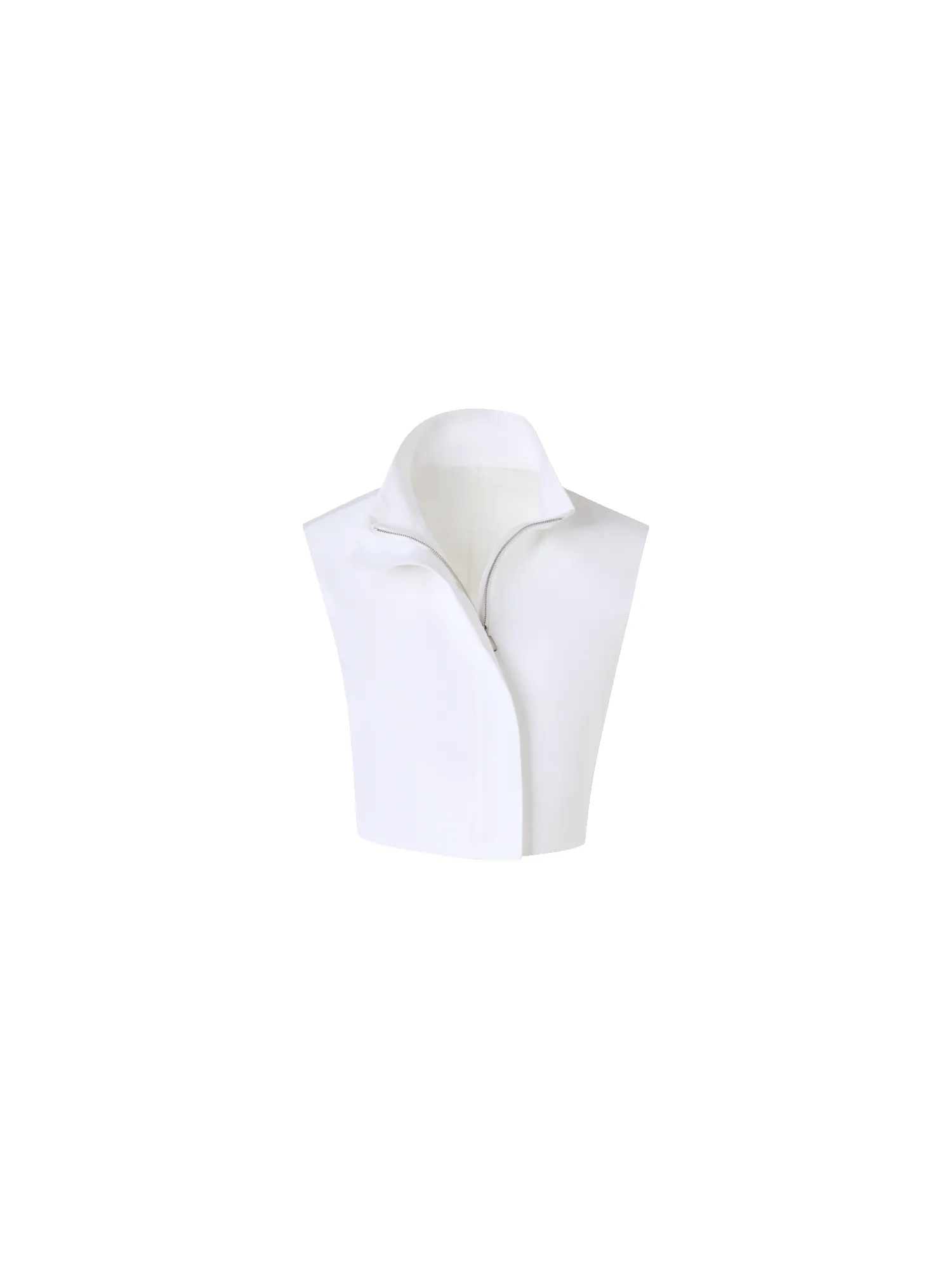 Hester Structured Short Cotton Double-Face Gilet sold by Akris