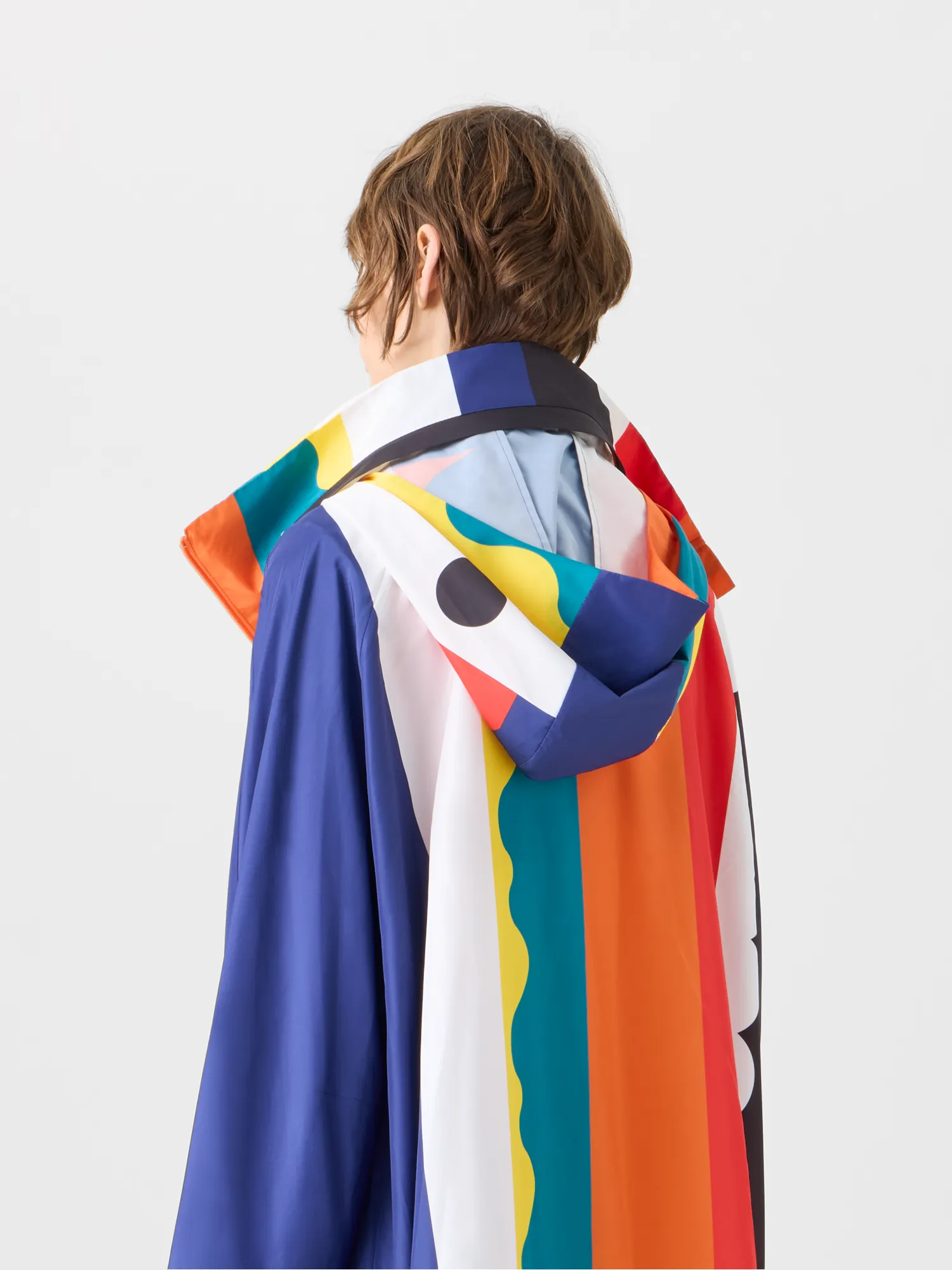 Ivano Taffeta Maxi Coat with Paravent Print sold by Akris product image thumbnail 5