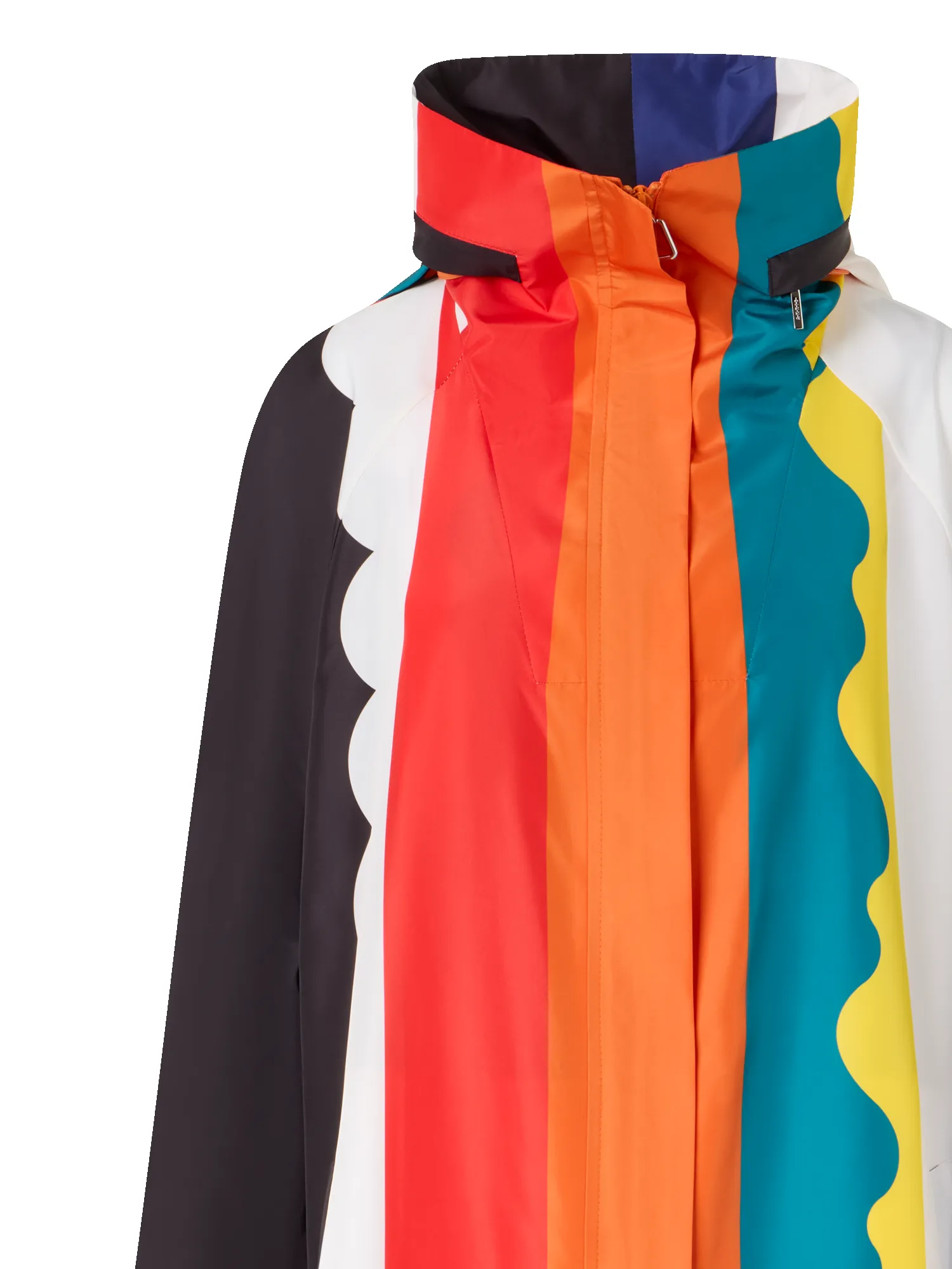 Ivano Taffeta Maxi Coat with Paravent Print sold by Akris product image thumbnail 3